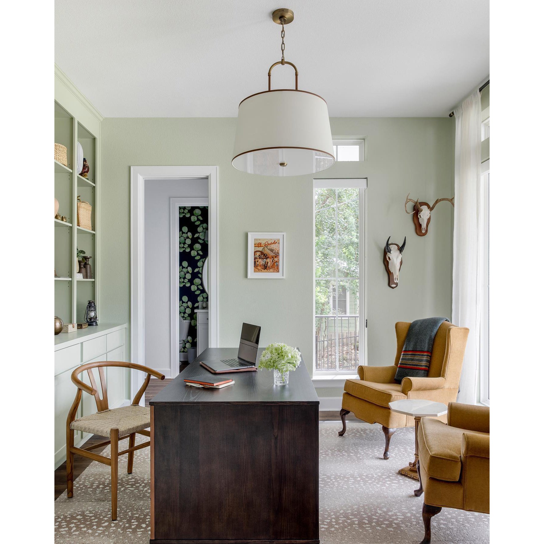 Aurzorora Vintage Industrial Brass Fabric Pendant Lamp - Neutralighting