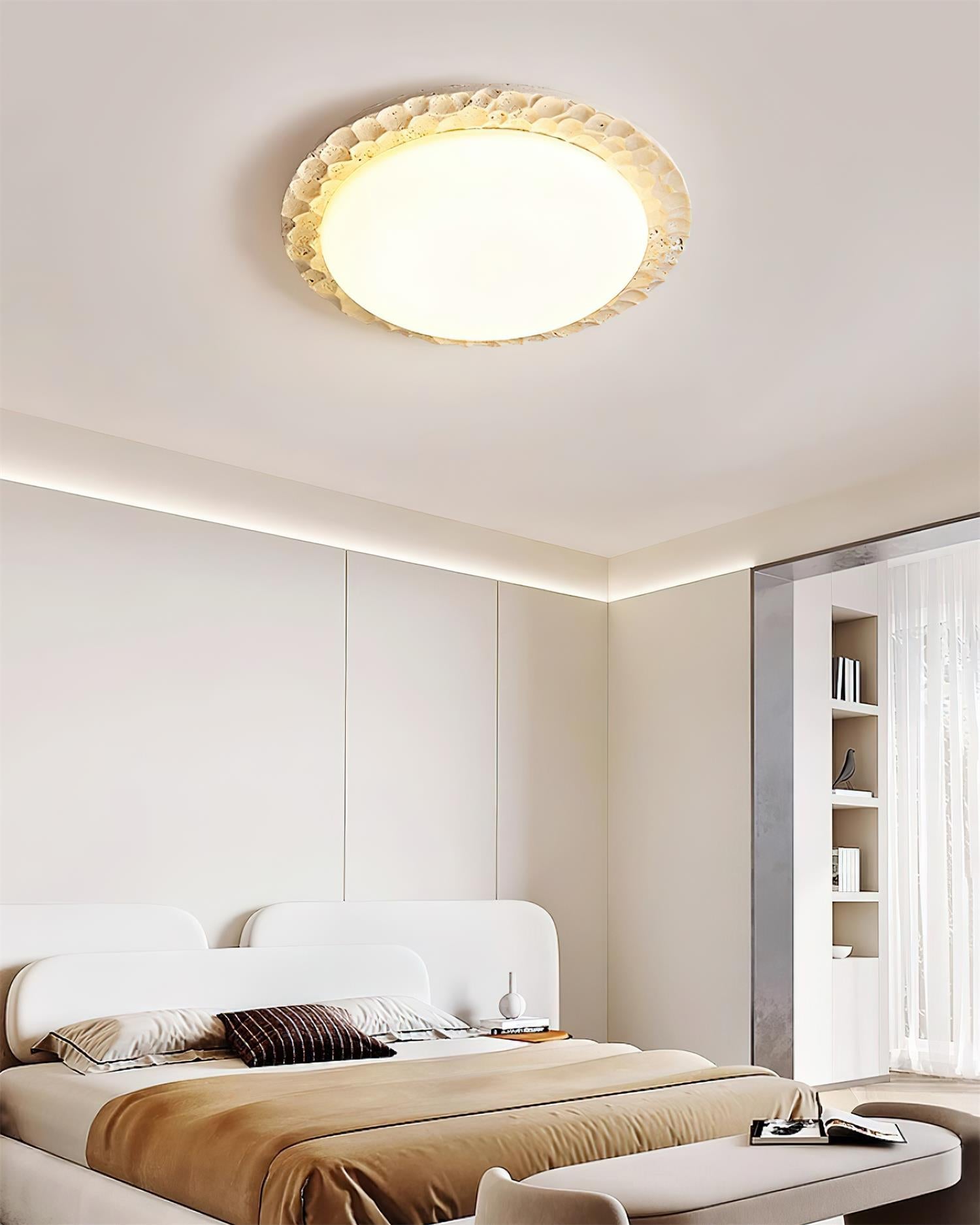 Ritta Plafonnier Travertin Dôme - Neutralighting