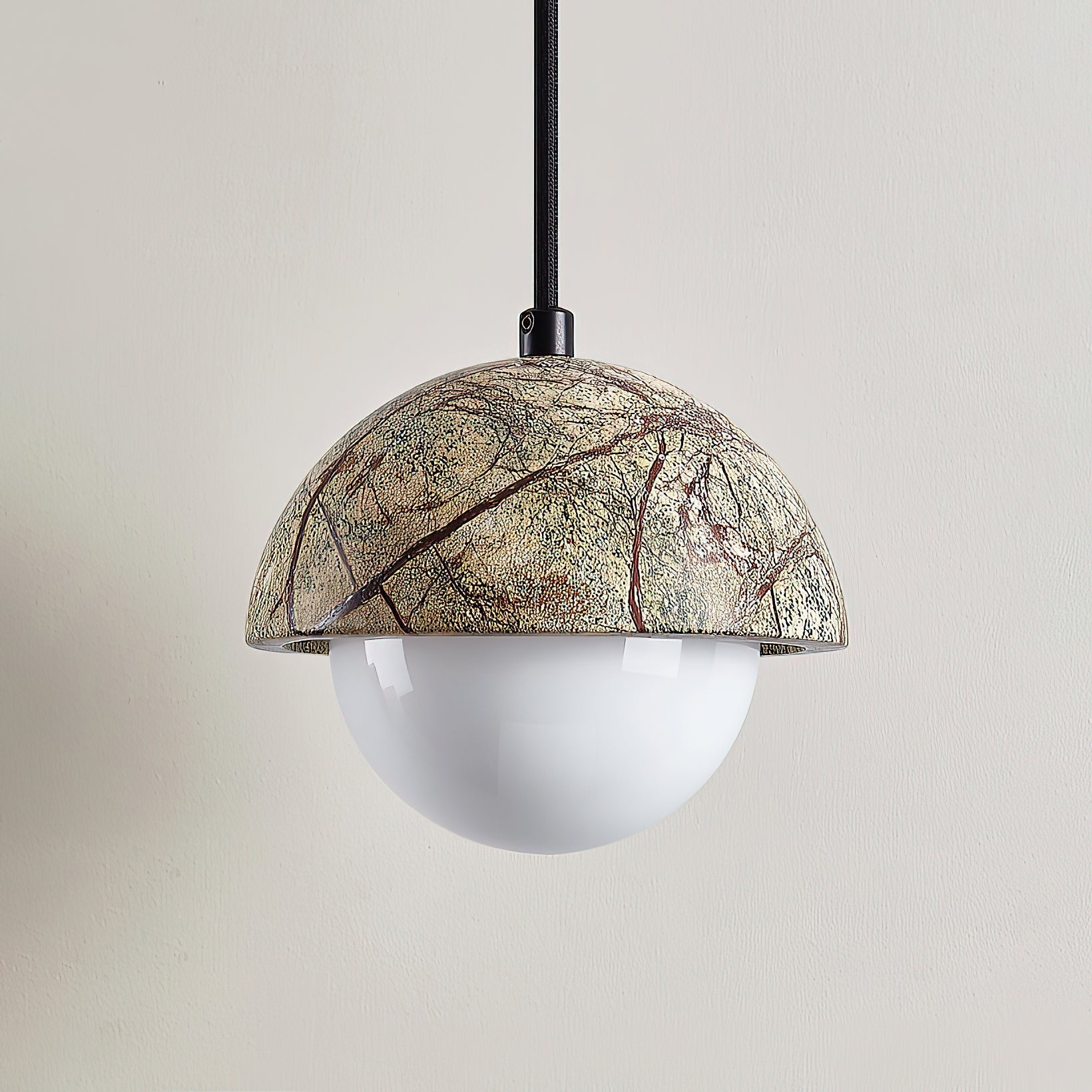 Lylorarae Modern Minimalist Marble Glass Pendant Lamp - Lamp Copper