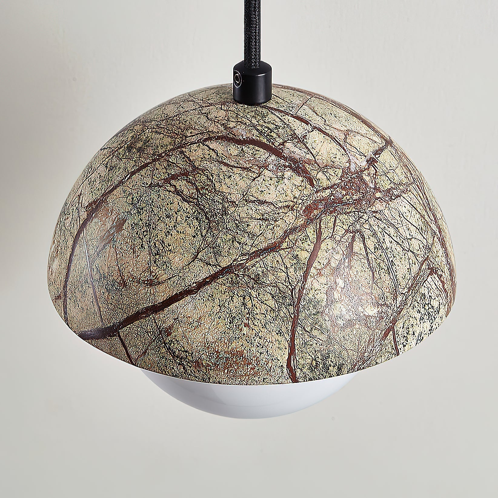 Lylorarae Modern Minimalist Marble Glass Pendant Lamp - Lamp Copper