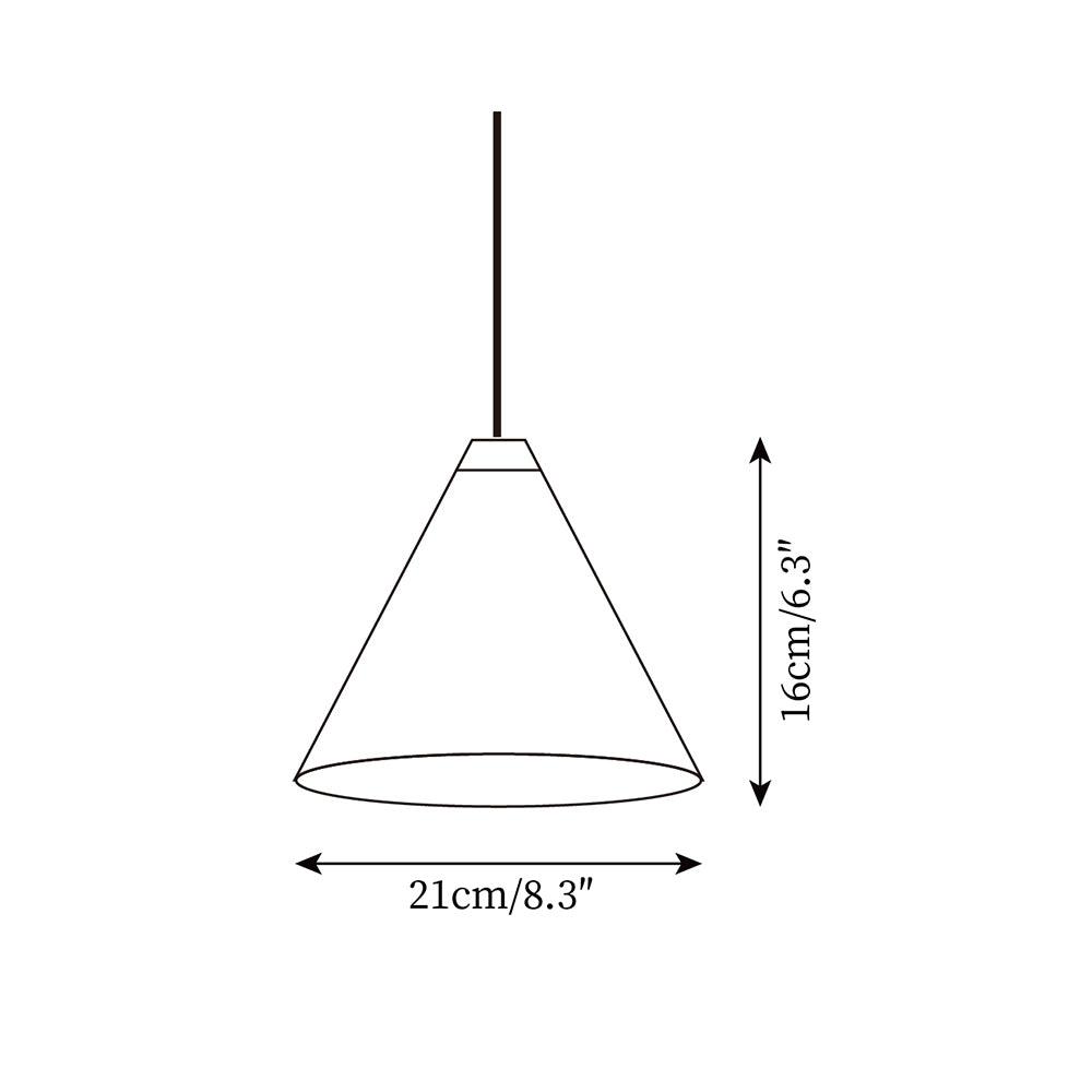 Cone Lampe Pendante Abat-jour Conique Noir pour Style Industriel Moderne - Neutralighting