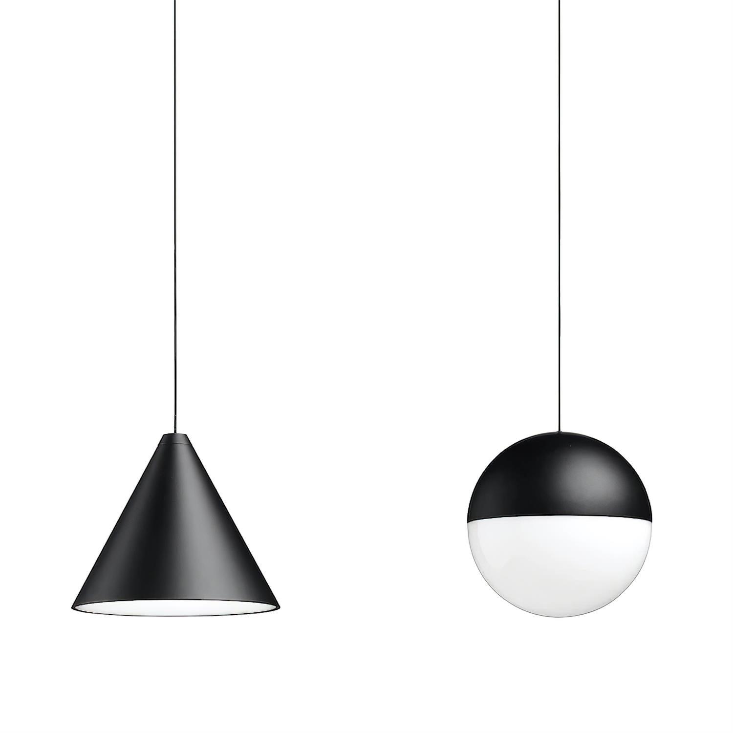 Cone Lampe Pendante Abat-jour Conique Noir pour Style Industriel Moderne - Neutralighting