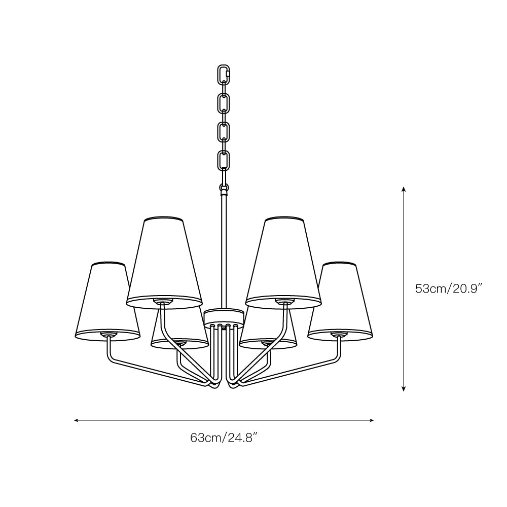 Aurdoreth Lustre Tissu Laiton Industriel Vintage - Neutralighting