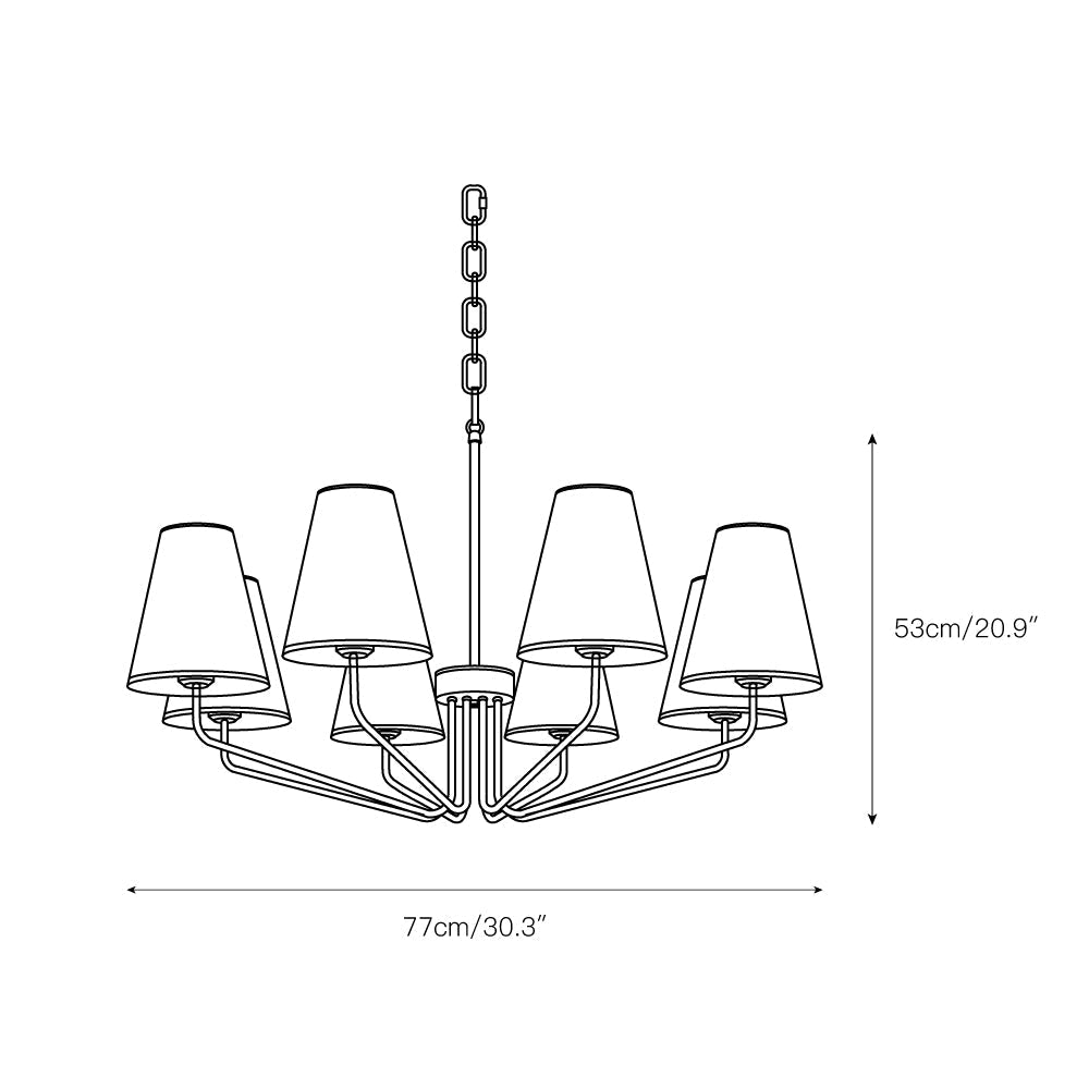 Aurdoreth Lustre Tissu Laiton Industriel Vintage - Neutralighting