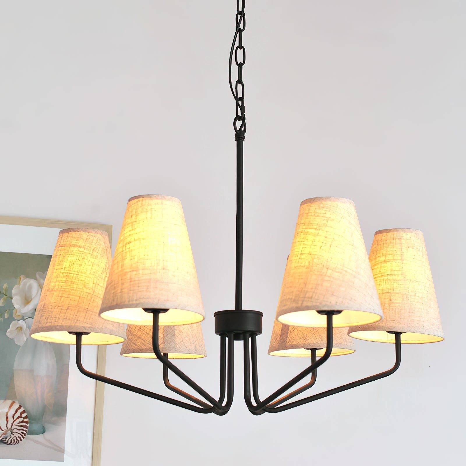 Aurdoreth Lustre Tissu Laiton Industriel Vintage - Neutralighting