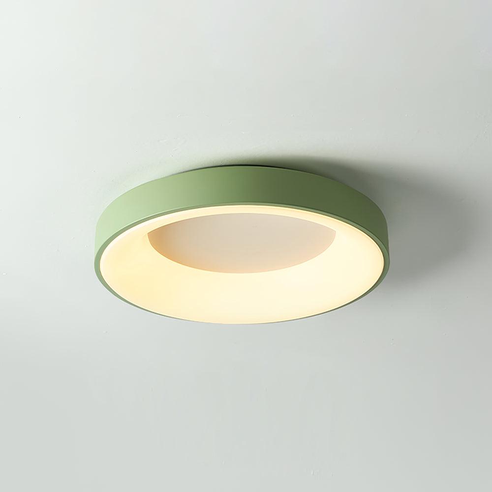 Solara Plafonnier en fer contemporain abat-jour vert - Neutralighting