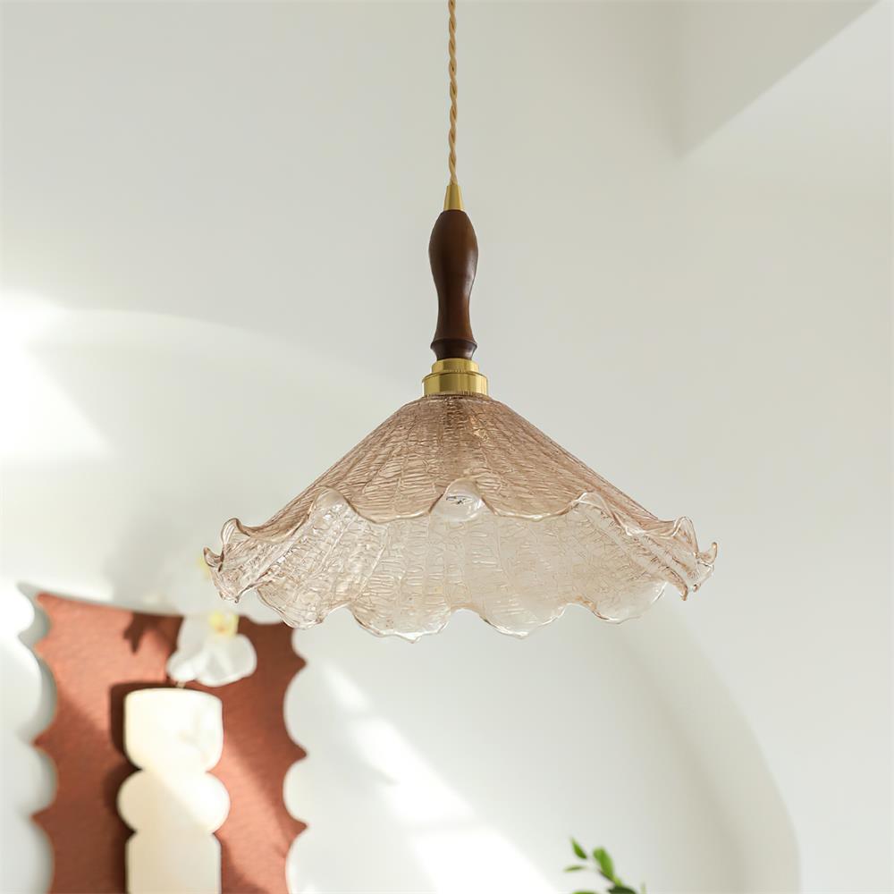 Kenyata Suspension Texturé Verre Organique - Neutralighting
