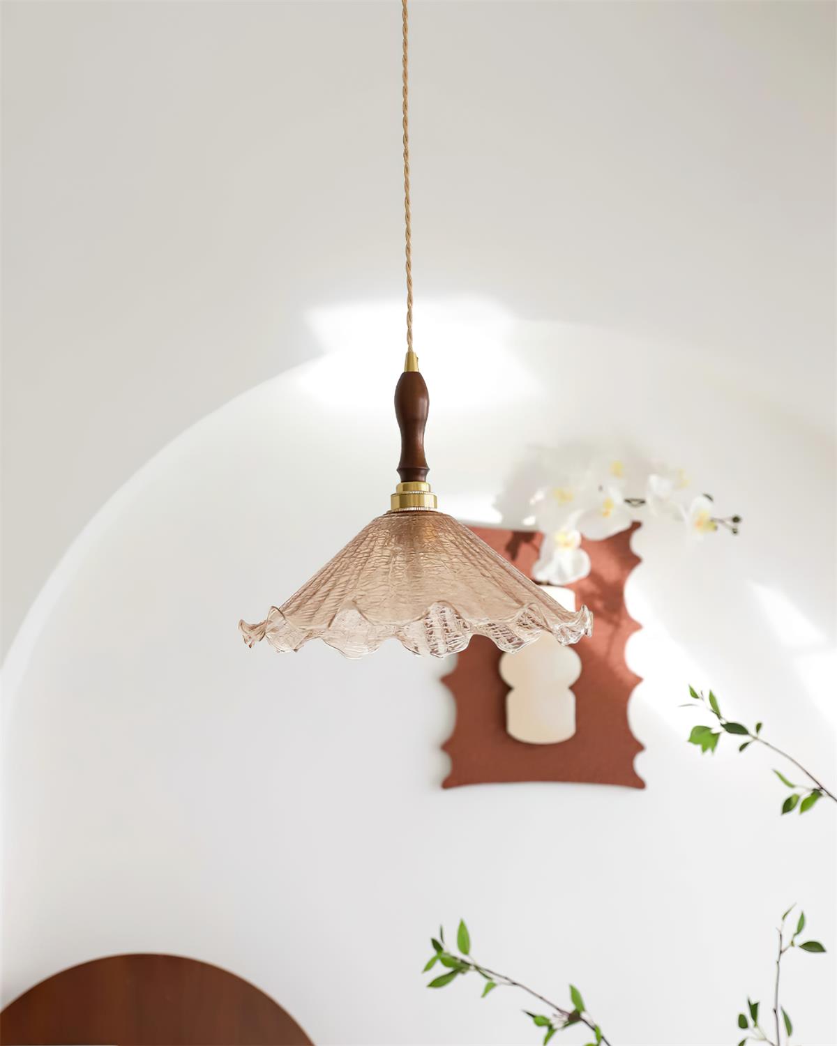 Kenyata Suspension Texturé Verre Organique - Neutralighting