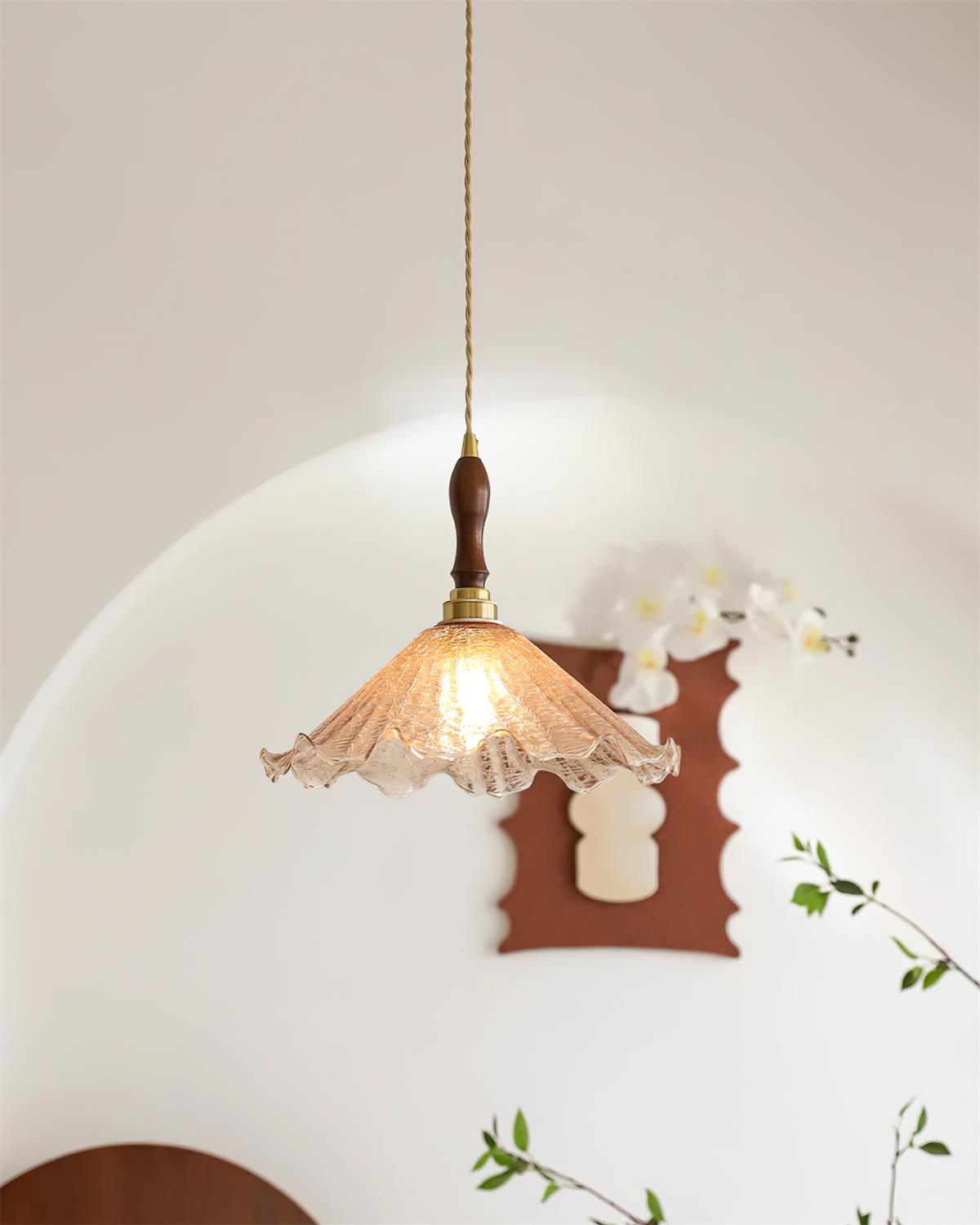 Kenyata Suspension Texturé Verre Organique - Neutralighting