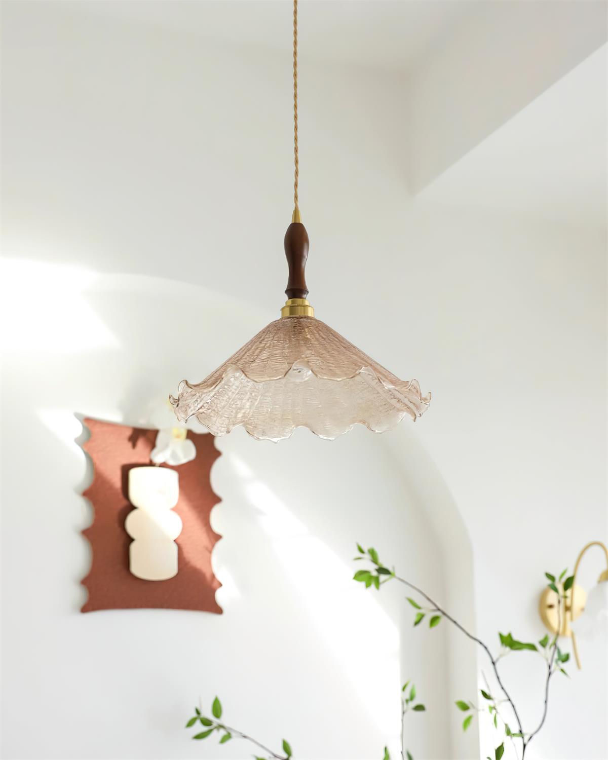 Kenyata Suspension Texturé Verre Organique - Neutralighting