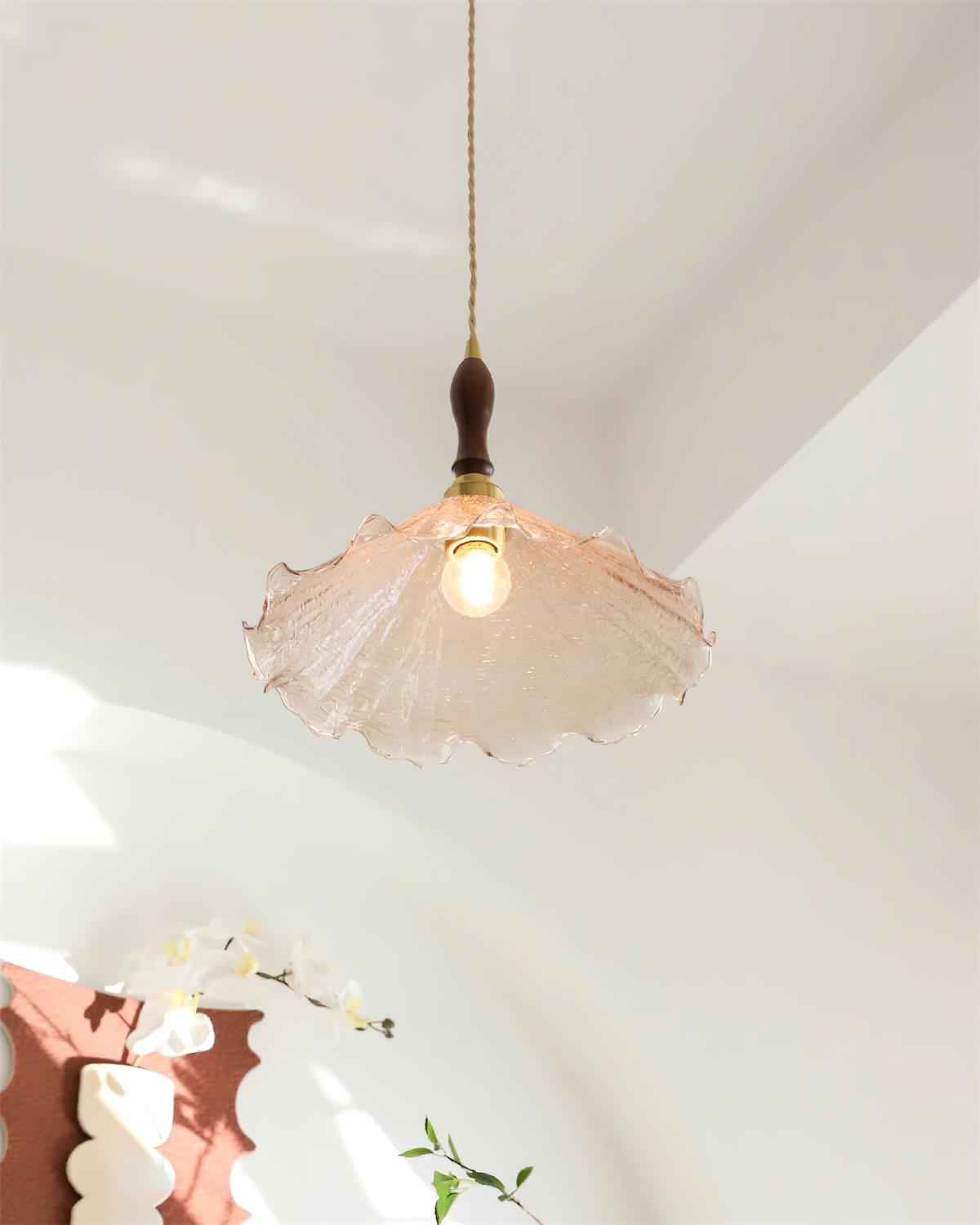 Kenyata Suspension Texturé Verre Organique - Neutralighting