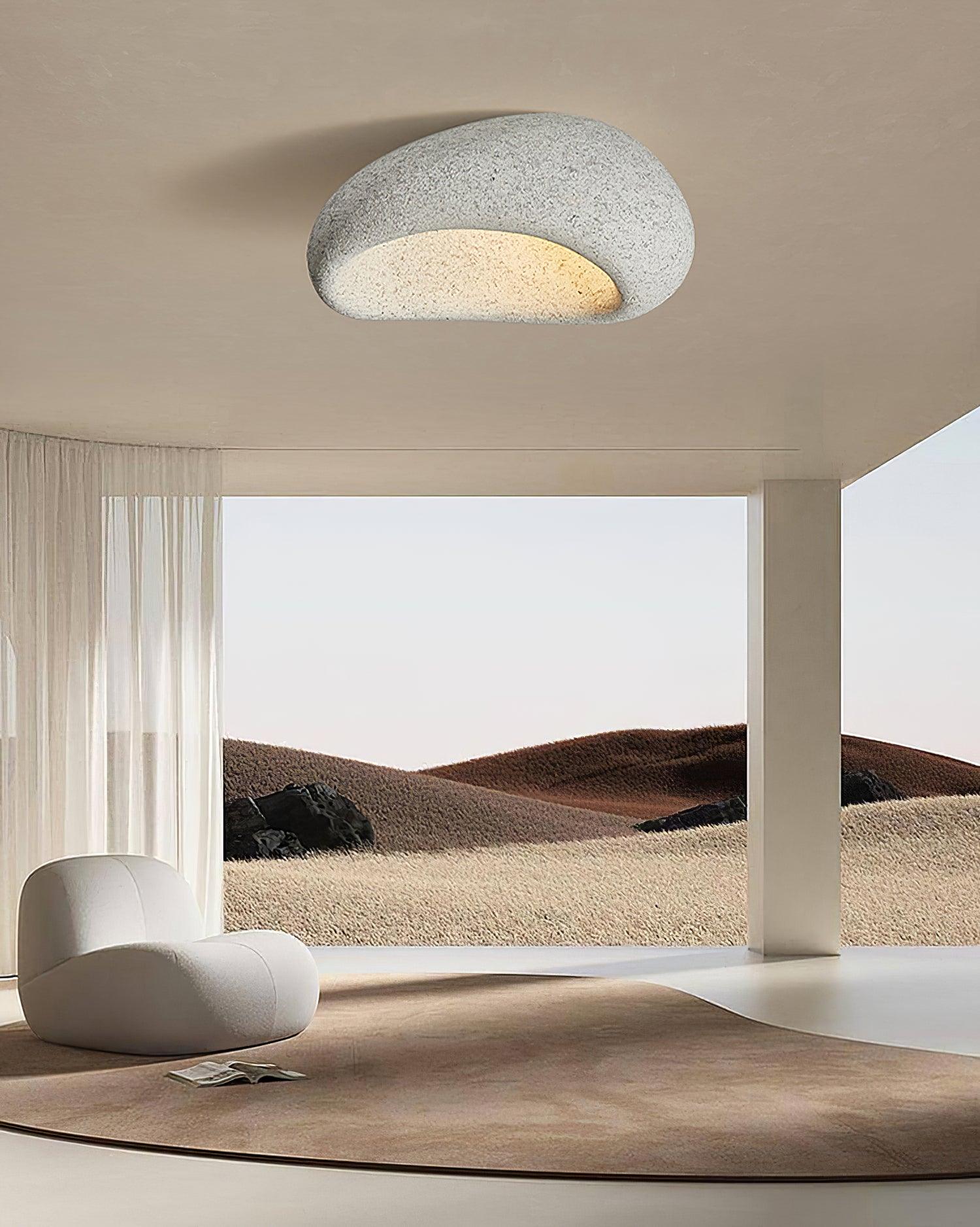 Solara Plafonnier avec Lune Japonaise Wabi-Sabi - Neutralighting