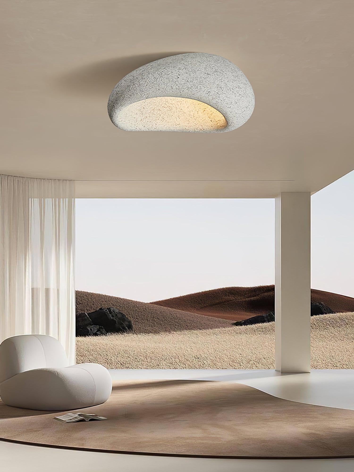 Solara Plafonnier avec Lune Japonaise Wabi-Sabi - Neutralighting