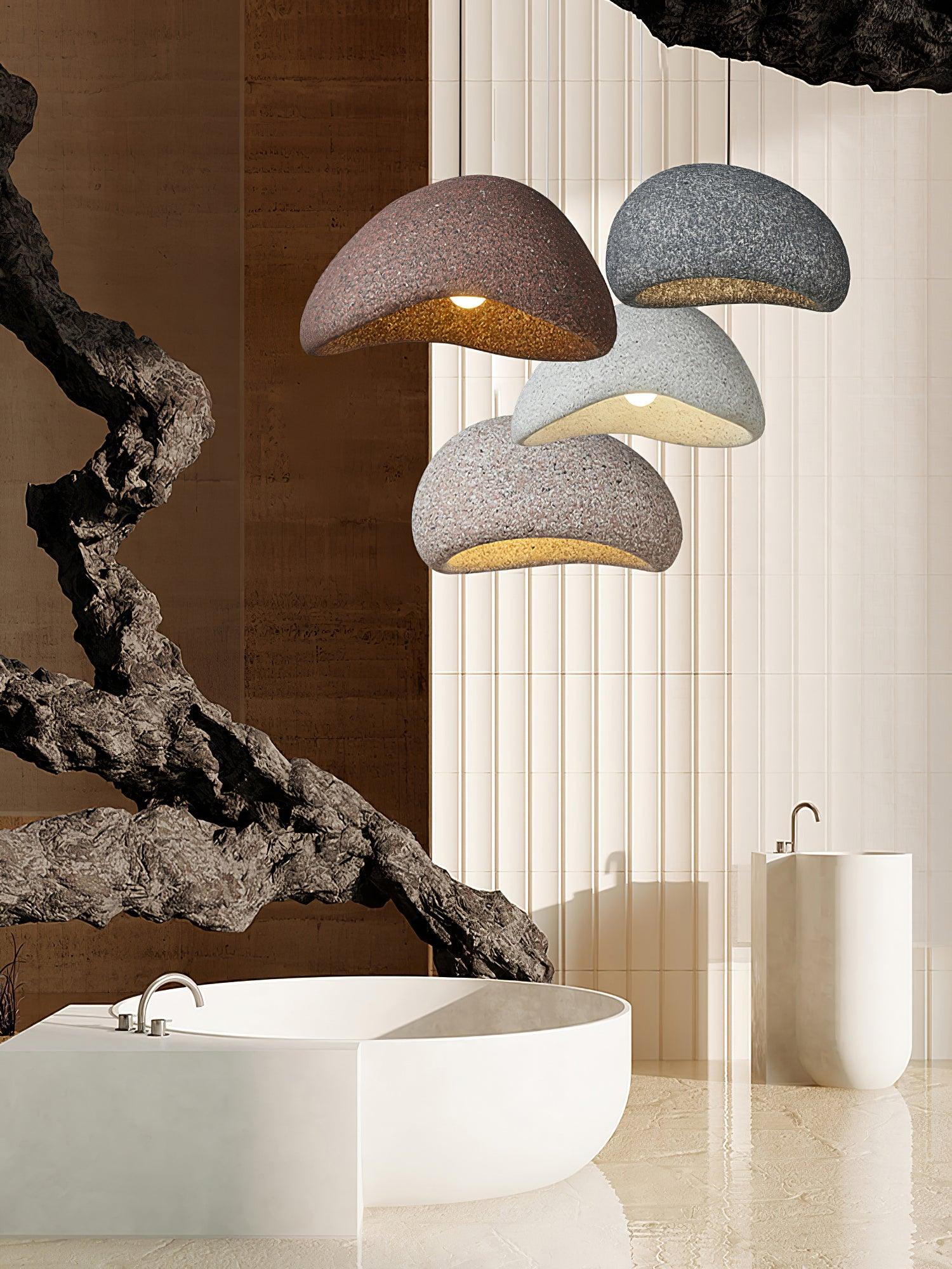 Kioto Pendant Lamp Textured Organic Minimalist - Letslighting