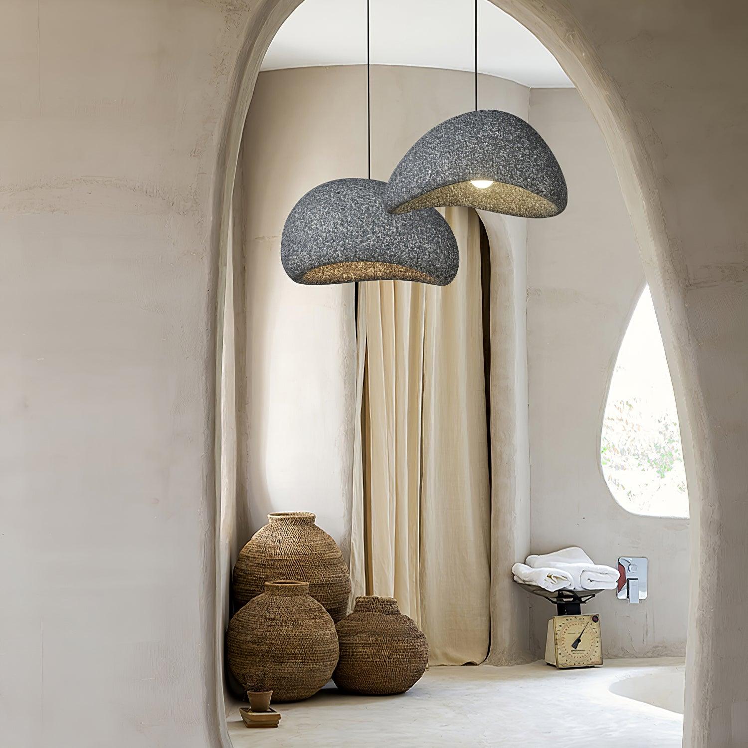 Kioto Pendant Lamp Textured Organic Minimalist - Letslighting