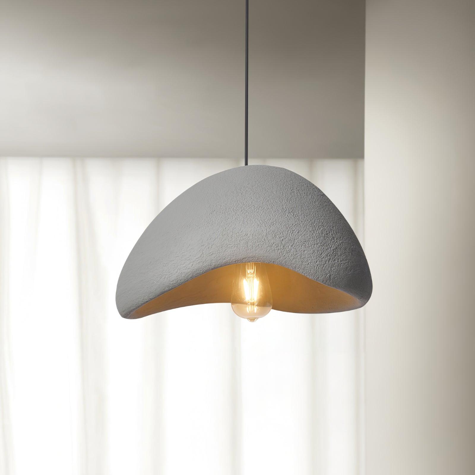 Suspension Organique Courbé Ombre Doux Texture Moderne Artistique - Neutralighting