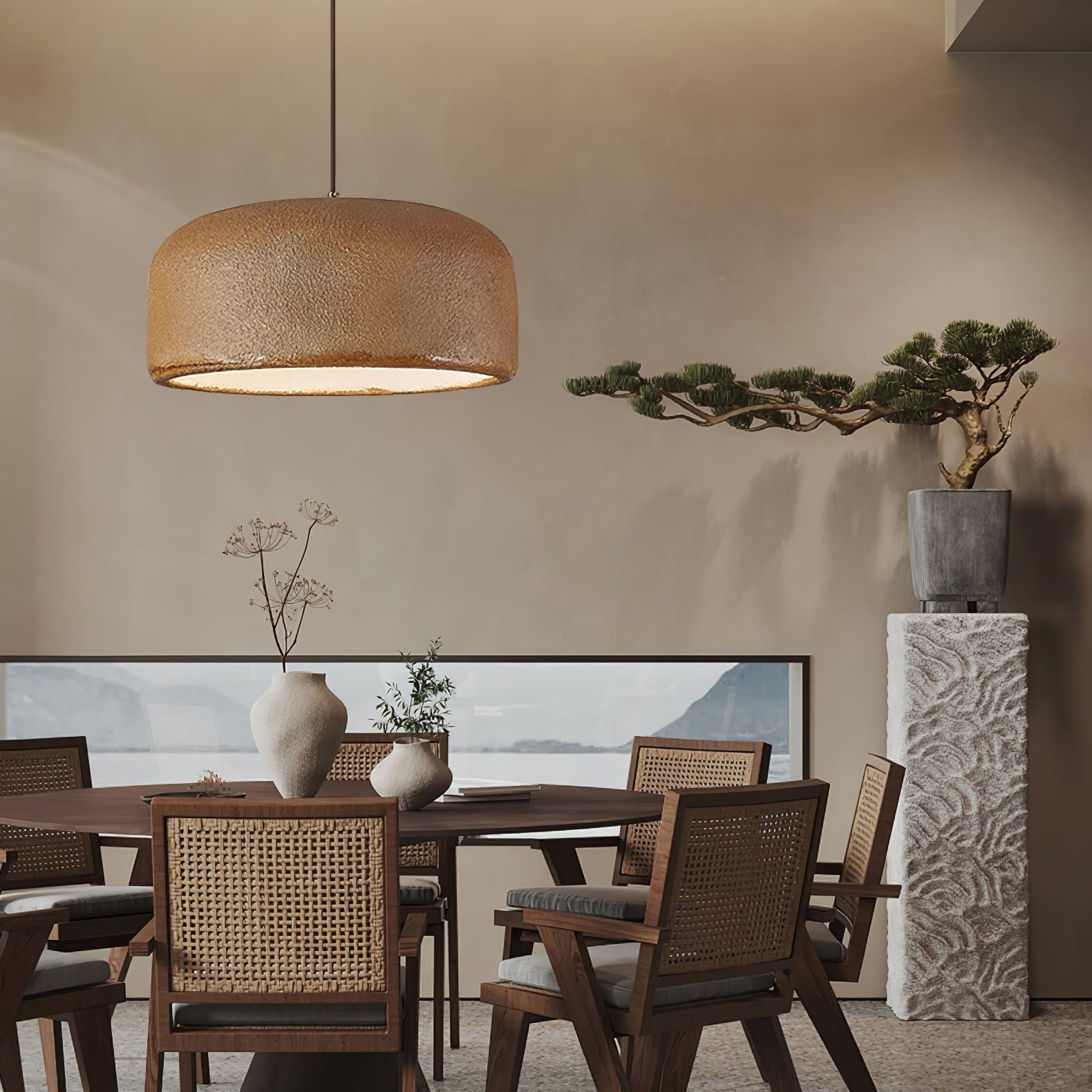 Khmara Resin Dome Pendant Lamp - Blowlighting