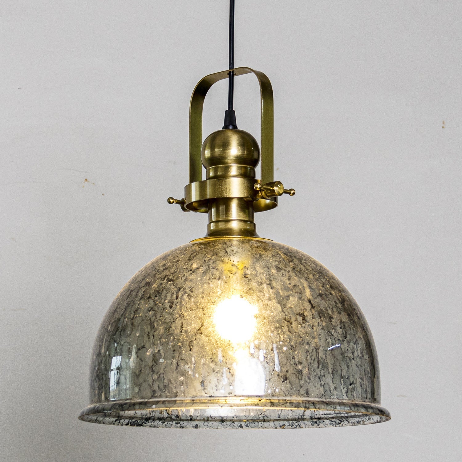 Ilvenel Lampe Pendentive Bois Verre Industriel Vintage - Neutralighting