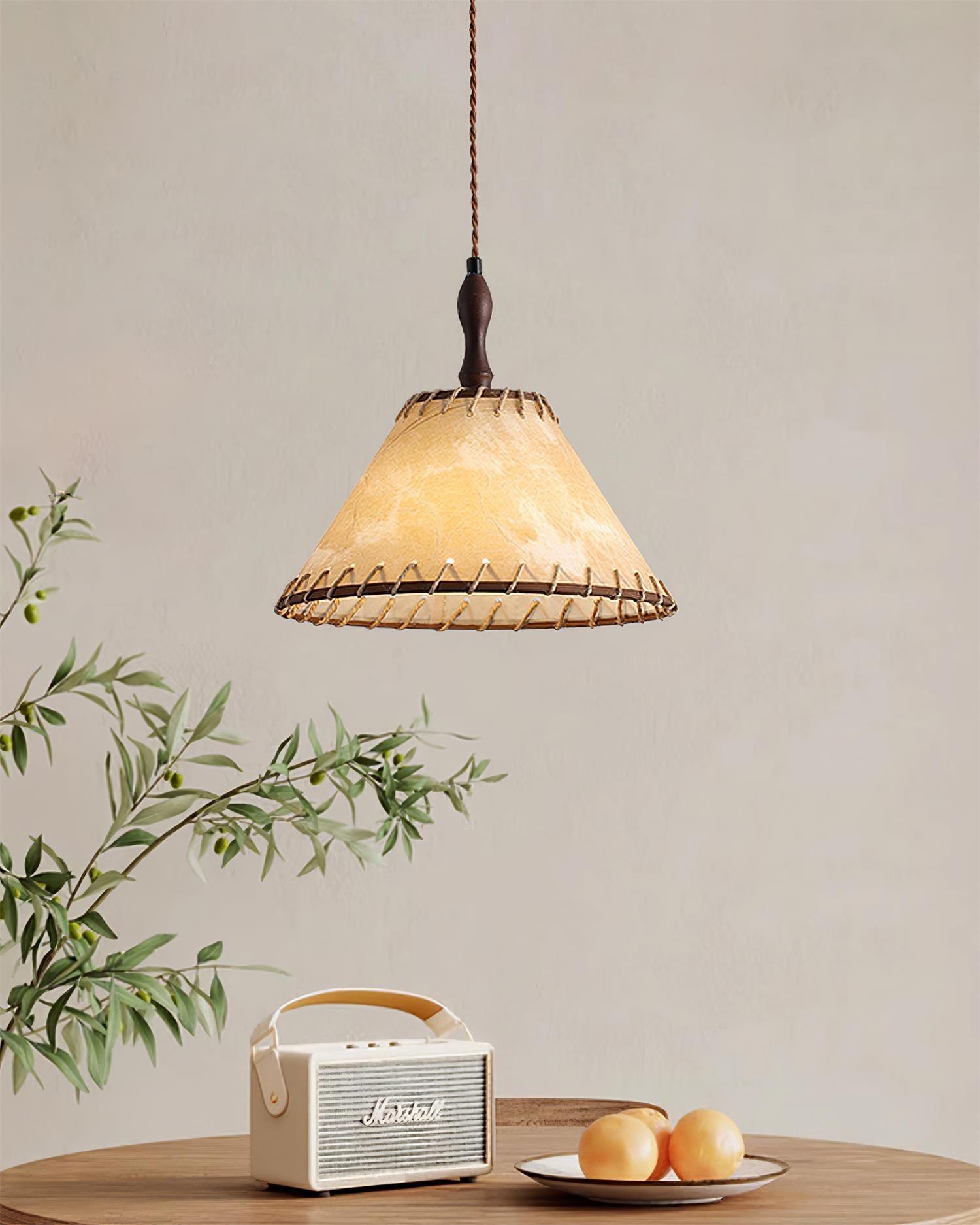Kiko Lampe Pendante Tissu Chanvre Wabi Sabi Organique - Neutralighting