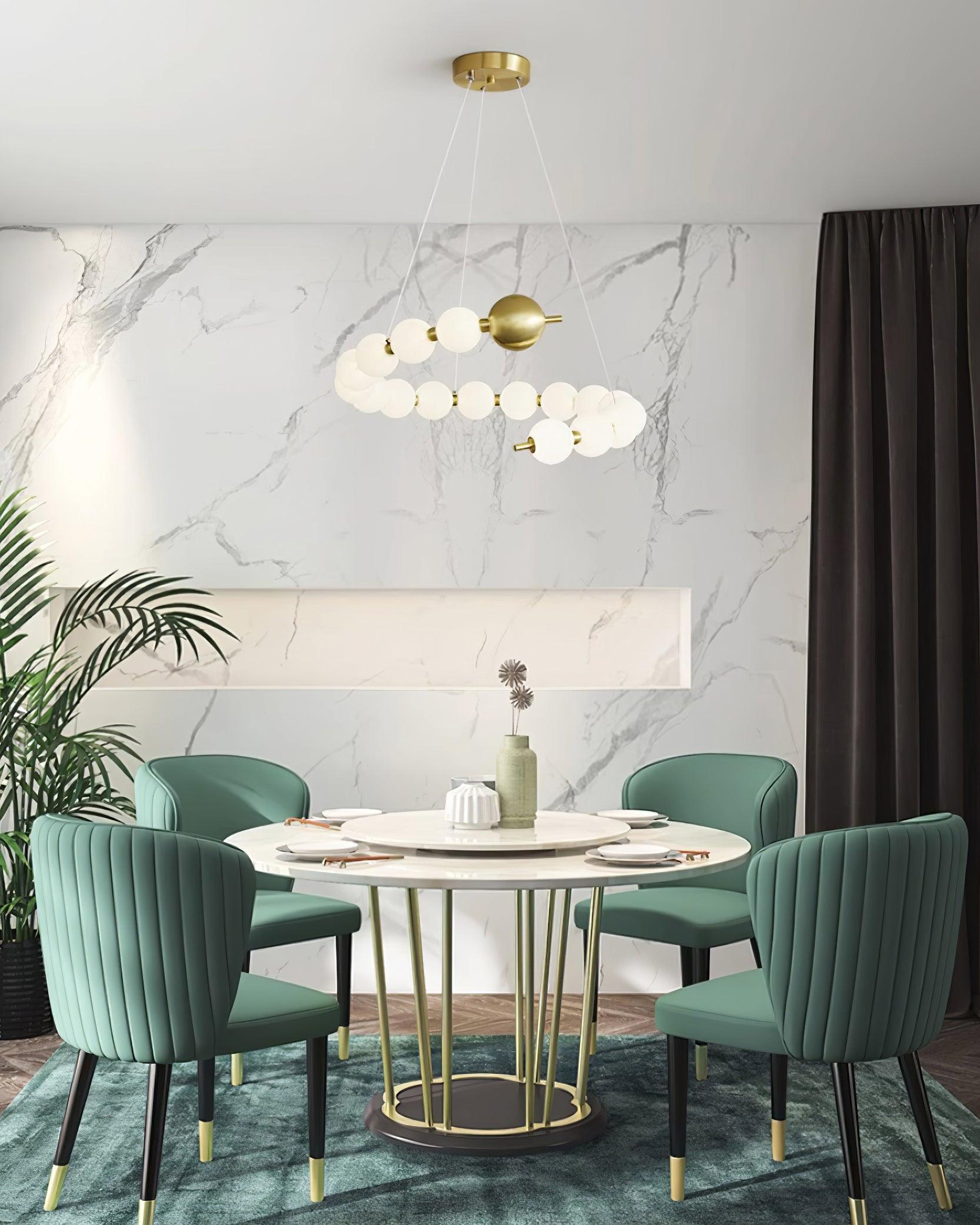 Lyra Chandelier Moderne Sphères Acryliques - Neutralighting