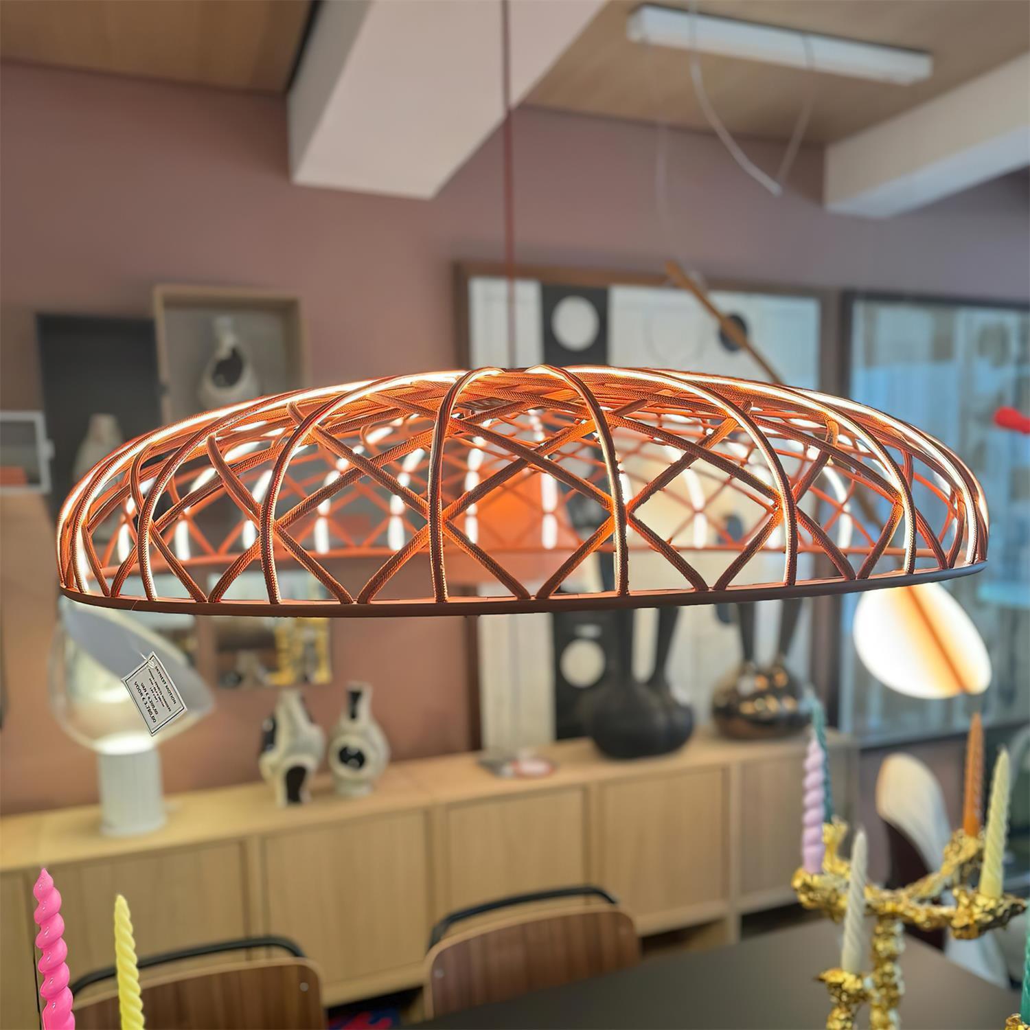 Fiona Suspension Réticulé Tressé Abat-jour Moderne - Neutralighting