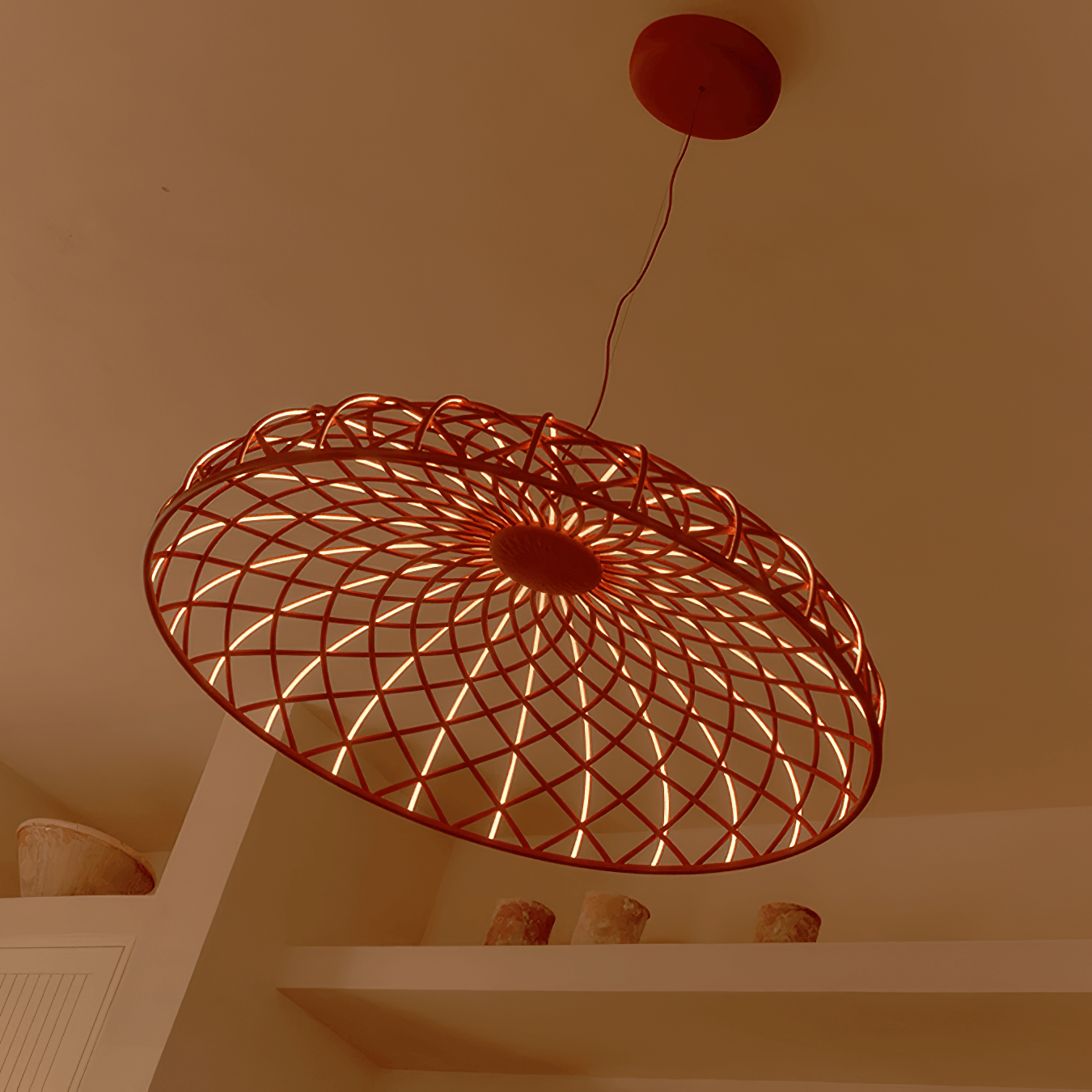 Fiona Suspension Réticulé Tressé Abat-jour Moderne - Neutralighting