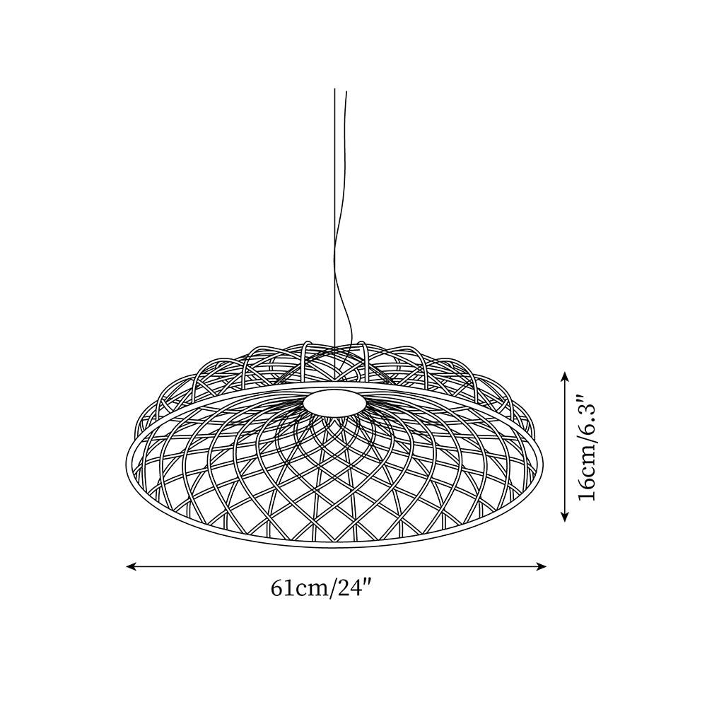 Fiona Suspension Réticulé Tressé Abat-jour Moderne - Neutralighting