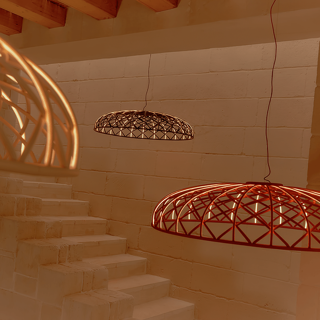 Fiona Suspension Réticulé Tressé Abat-jour Moderne - Neutralighting
