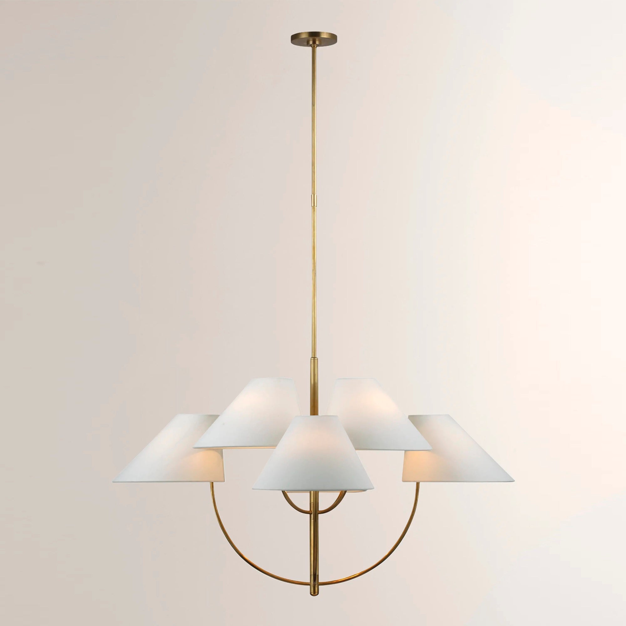 Armira Lustre Tissu Laiton Industriel Vintage - Neutralighting