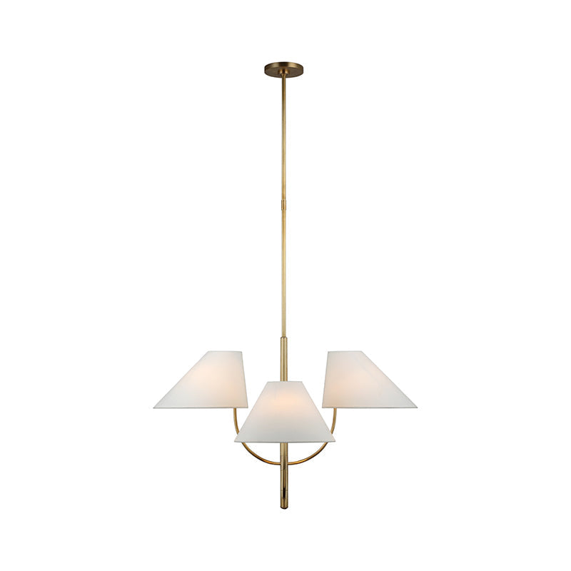 Armira Lustre Tissu Laiton Industriel Vintage - Neutralighting