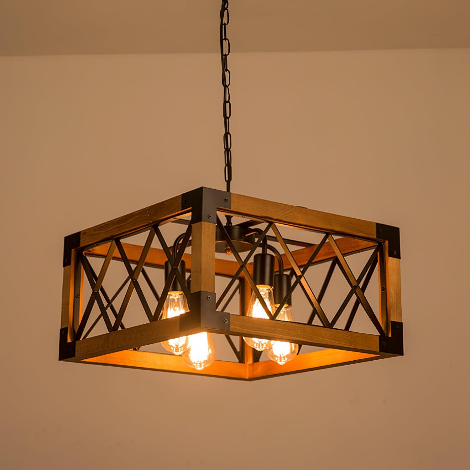 Grid Lustre Rectangulaire Pour Îlot de Cuisine - Neutralighting