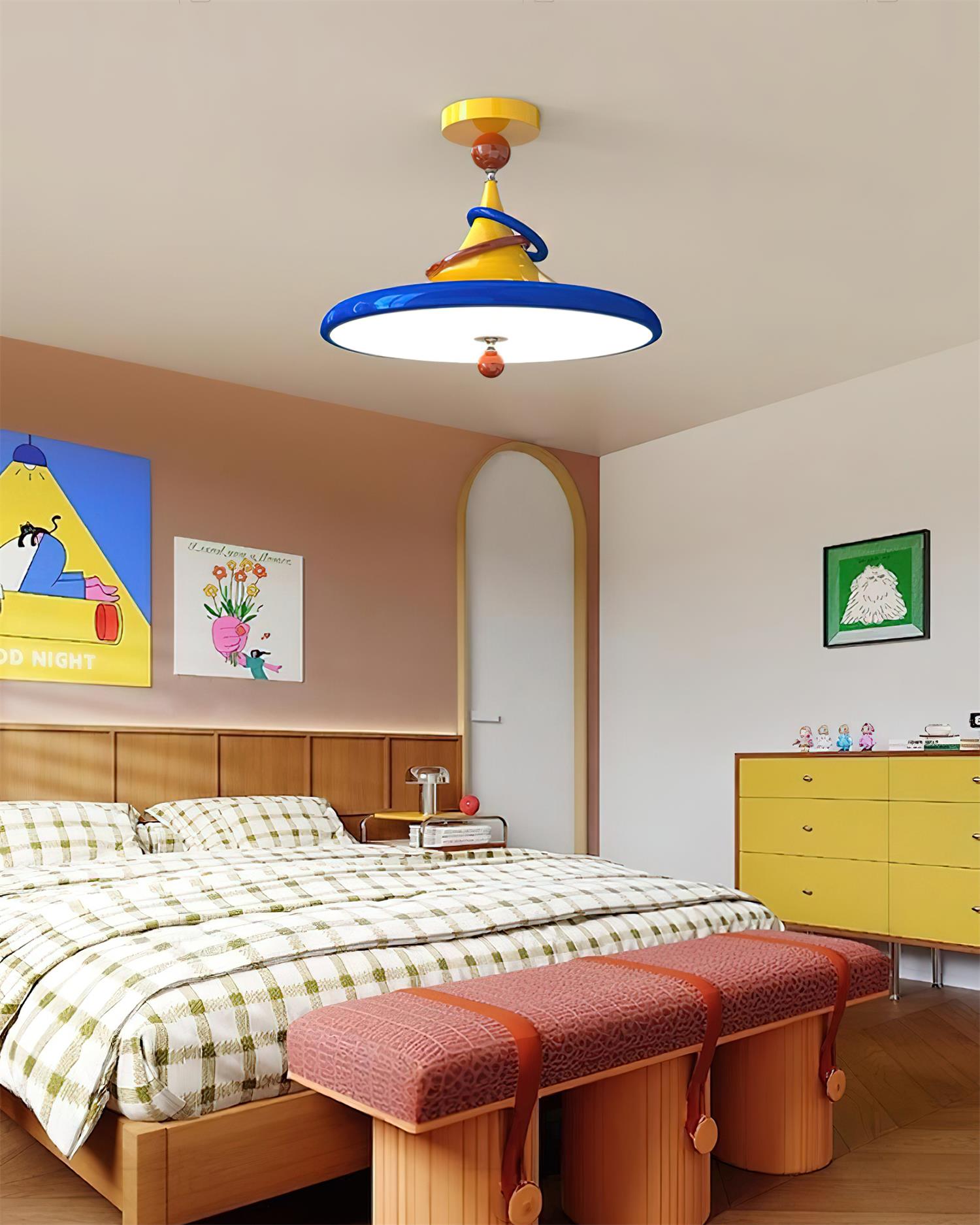 Kivra Plafonnier Cône Rétro-Futuriste - Neutralighting