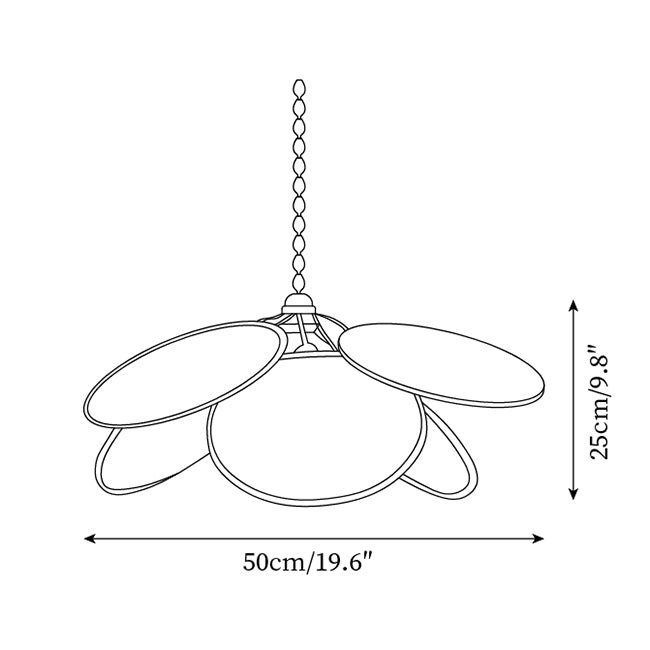 Kloe Suspension Pétale Rotin Organique Bohème - Neutralighting