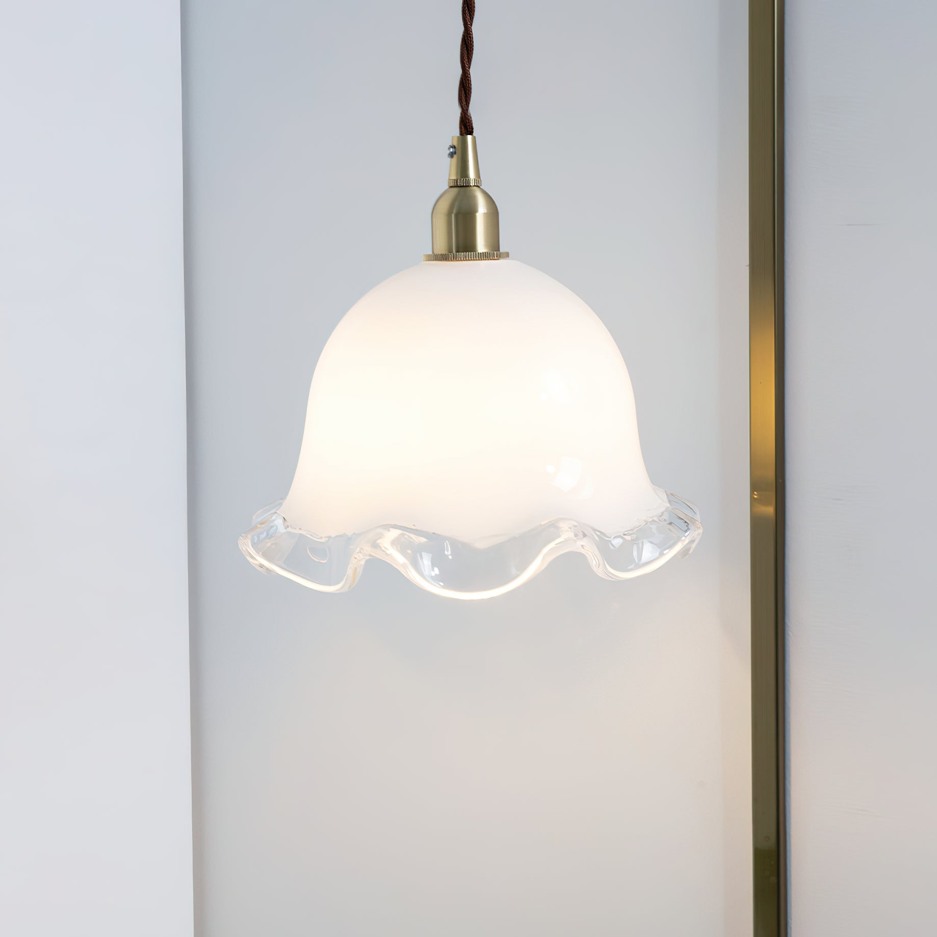Allirora Lampe Pendentive Laiton Verre Élégance Premium - Neutralighting