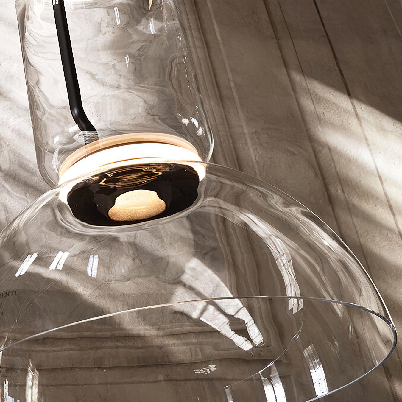 Virelo Suspension Cylindrique en Verre Empilé - Neutralighting
