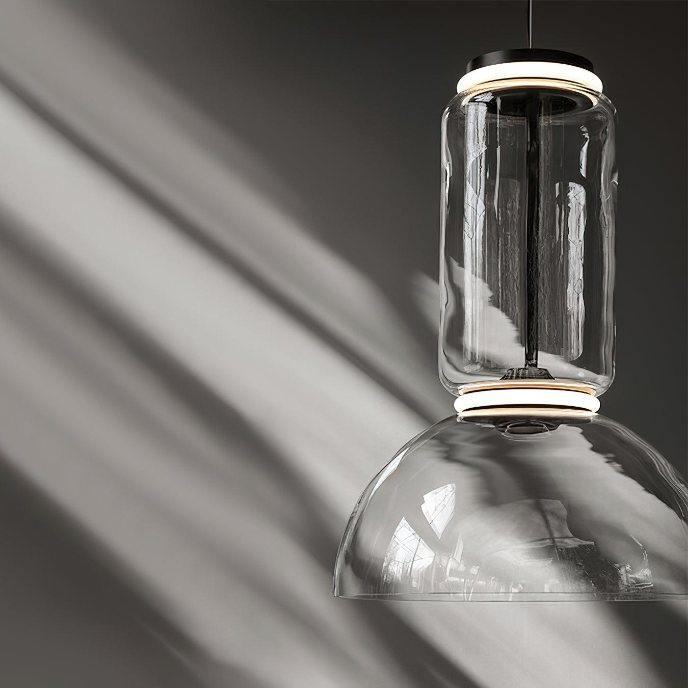 Virelo Suspension Cylindrique en Verre Empilé - Neutralighting