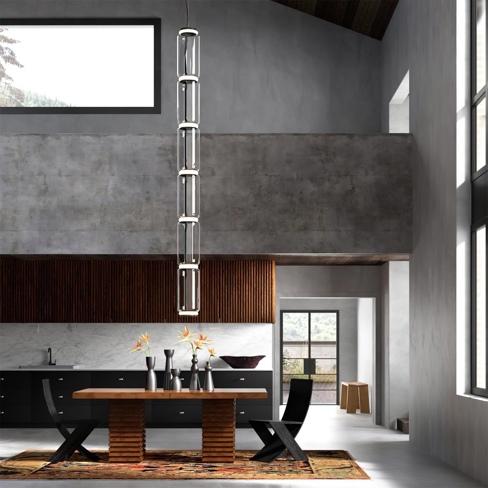 Virelo Suspension Cylindrique en Verre Empilé - Neutralighting