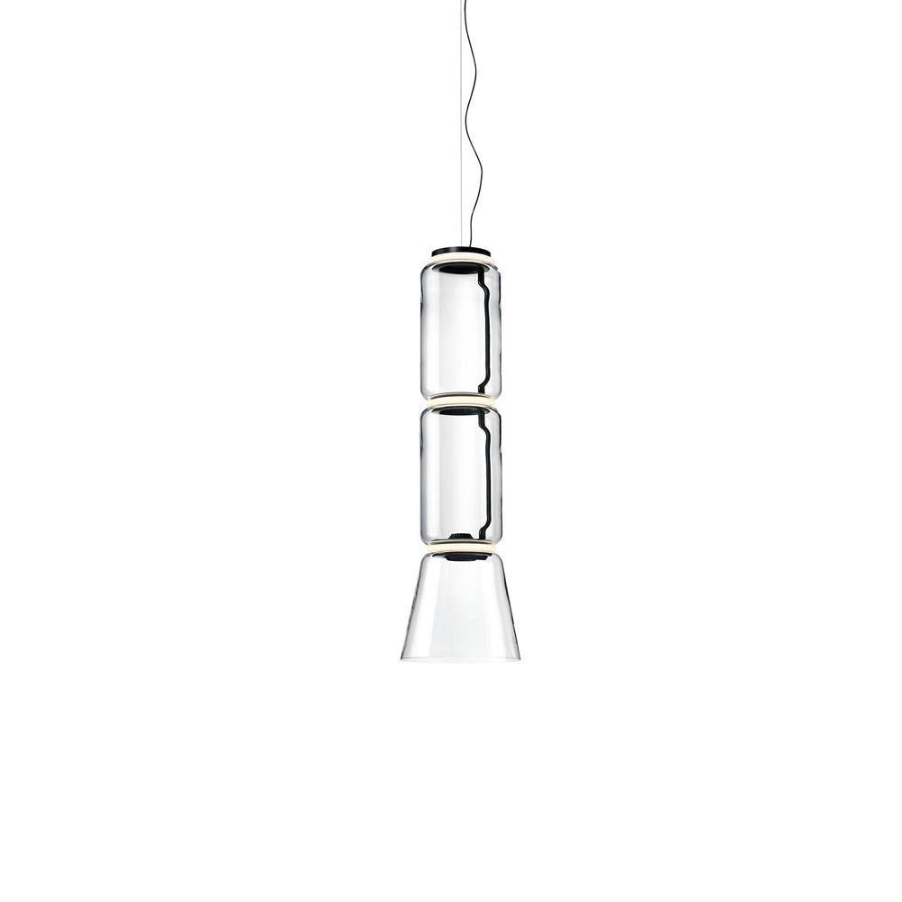 Virelo Suspension Cylindrique en Verre Empilé - Neutralighting