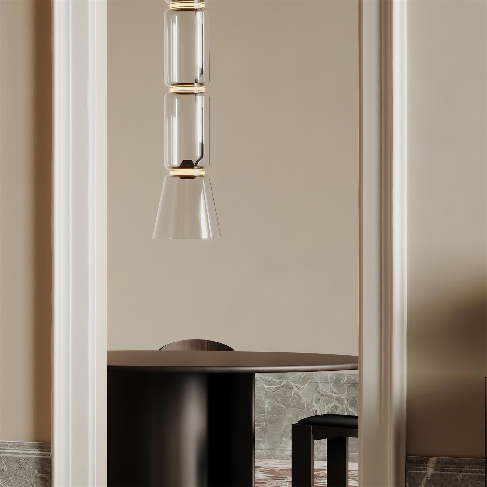 Virelo Suspension Cylindrique en Verre Empilé - Neutralighting
