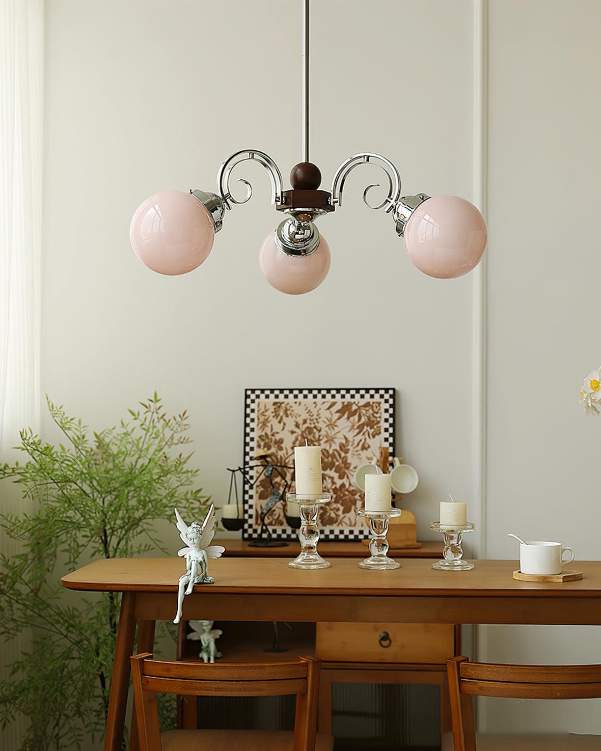 Kotter Chandelier Cream Satin Nickel Modern - Neutralighting