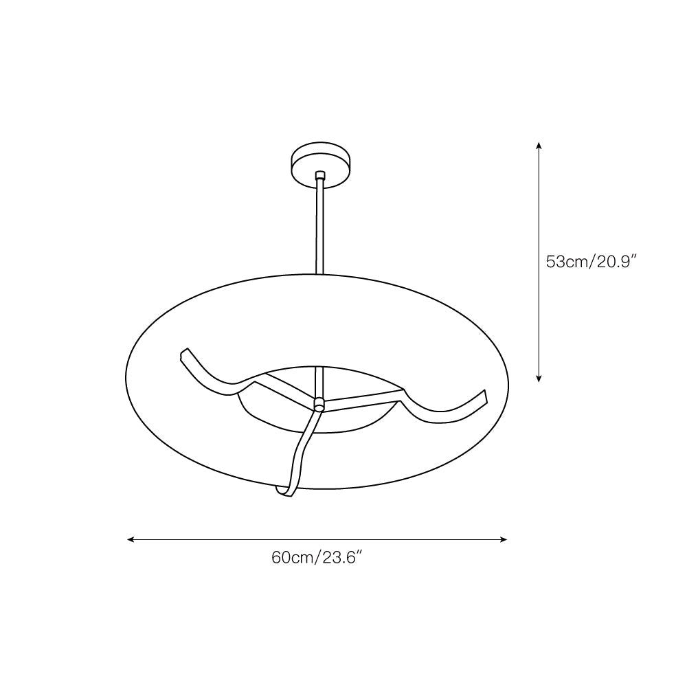 Eldorora Modern Minimalist Brass Alabaster Chandelier - Lamp Copper
