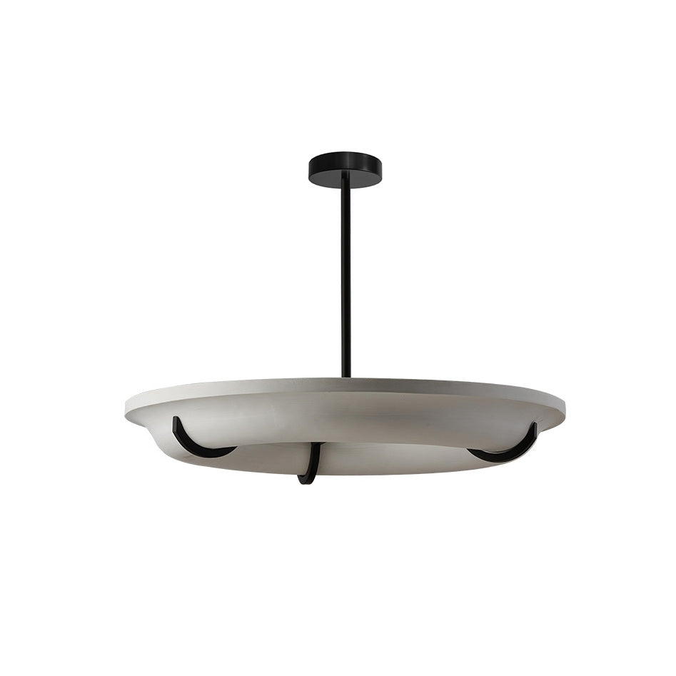 Eldorora Modern Minimalist Brass Alabaster Chandelier - Lamp Copper