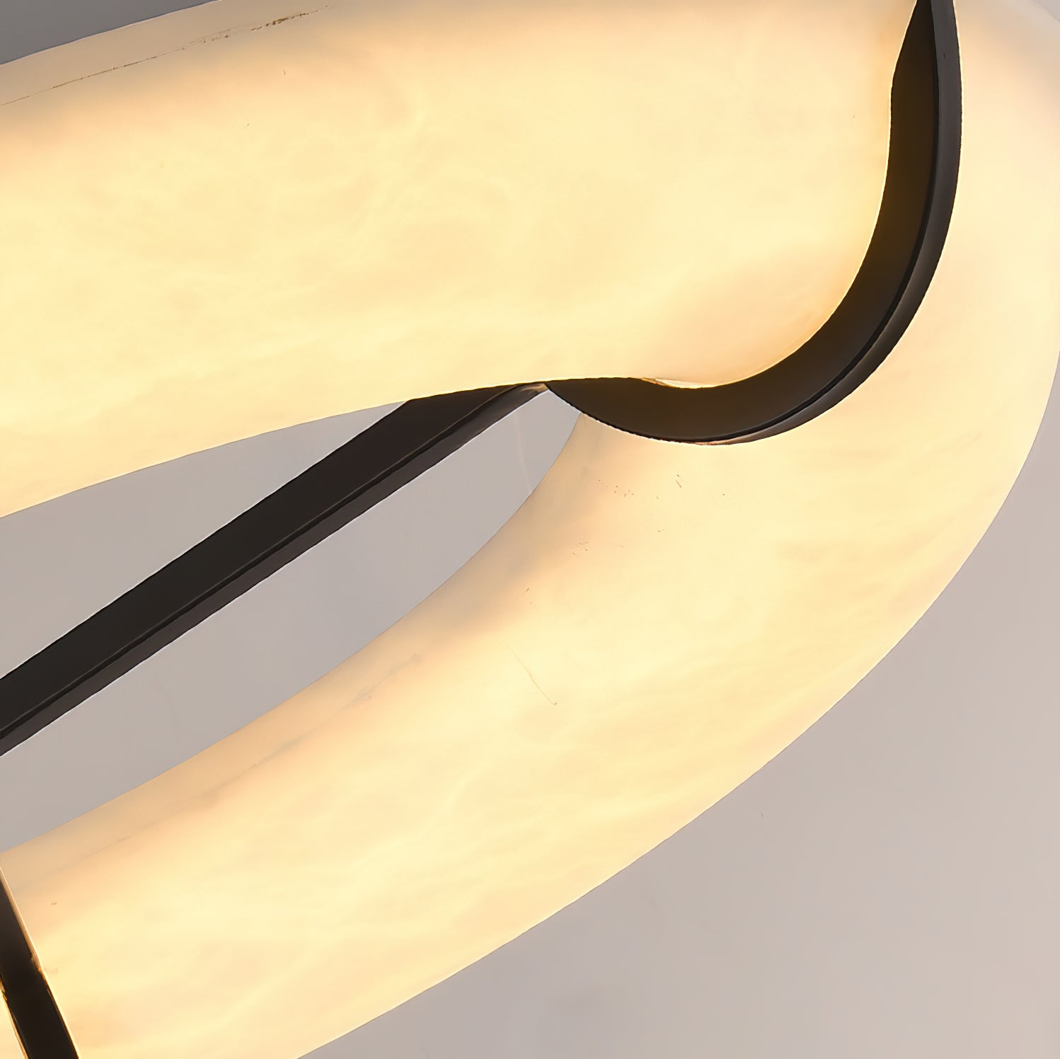 Eldorora Modern Minimalist Brass Alabaster Chandelier - Lamp Copper