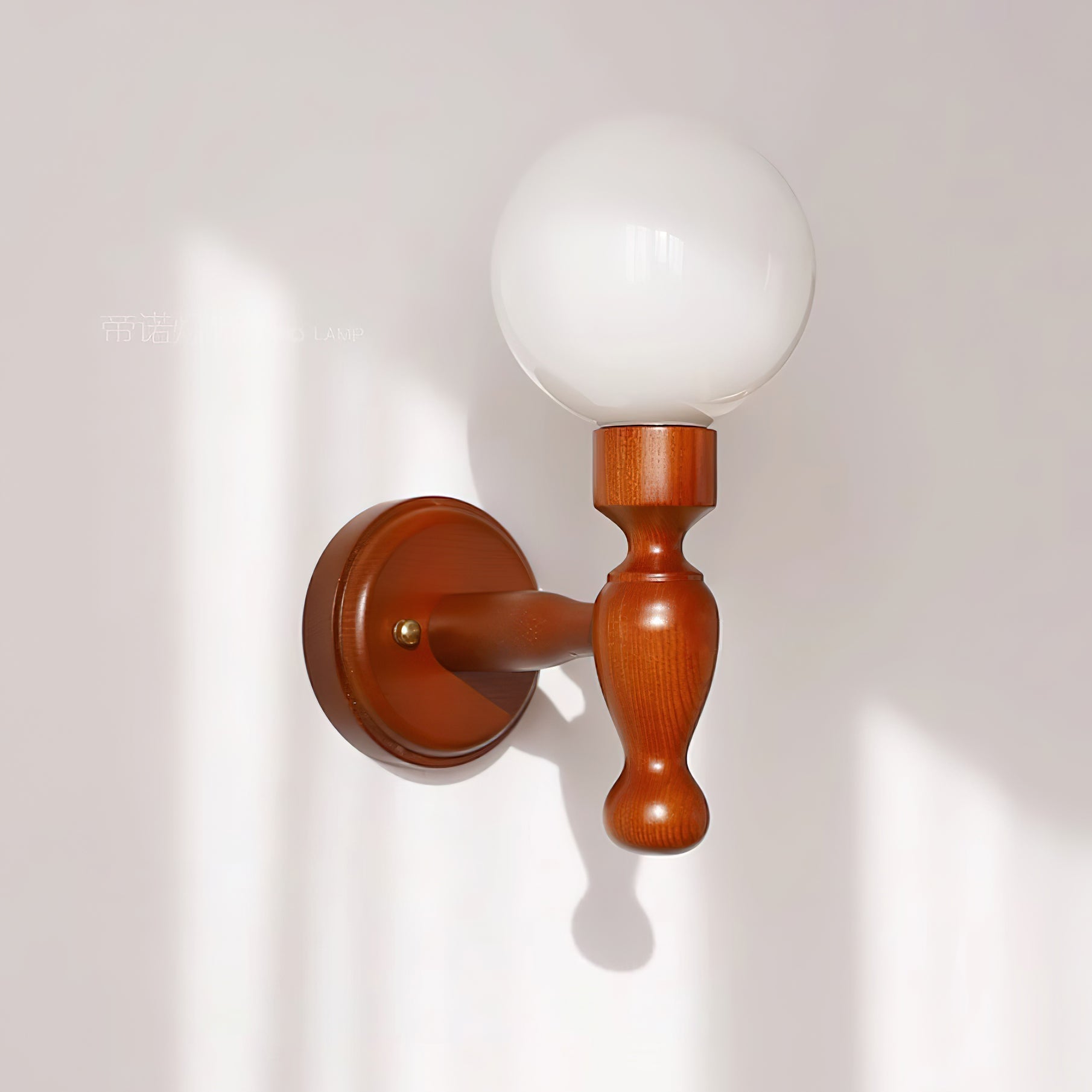 Mapleleaf Applique Murale Élégante en Verre et Bois - Neutralighting