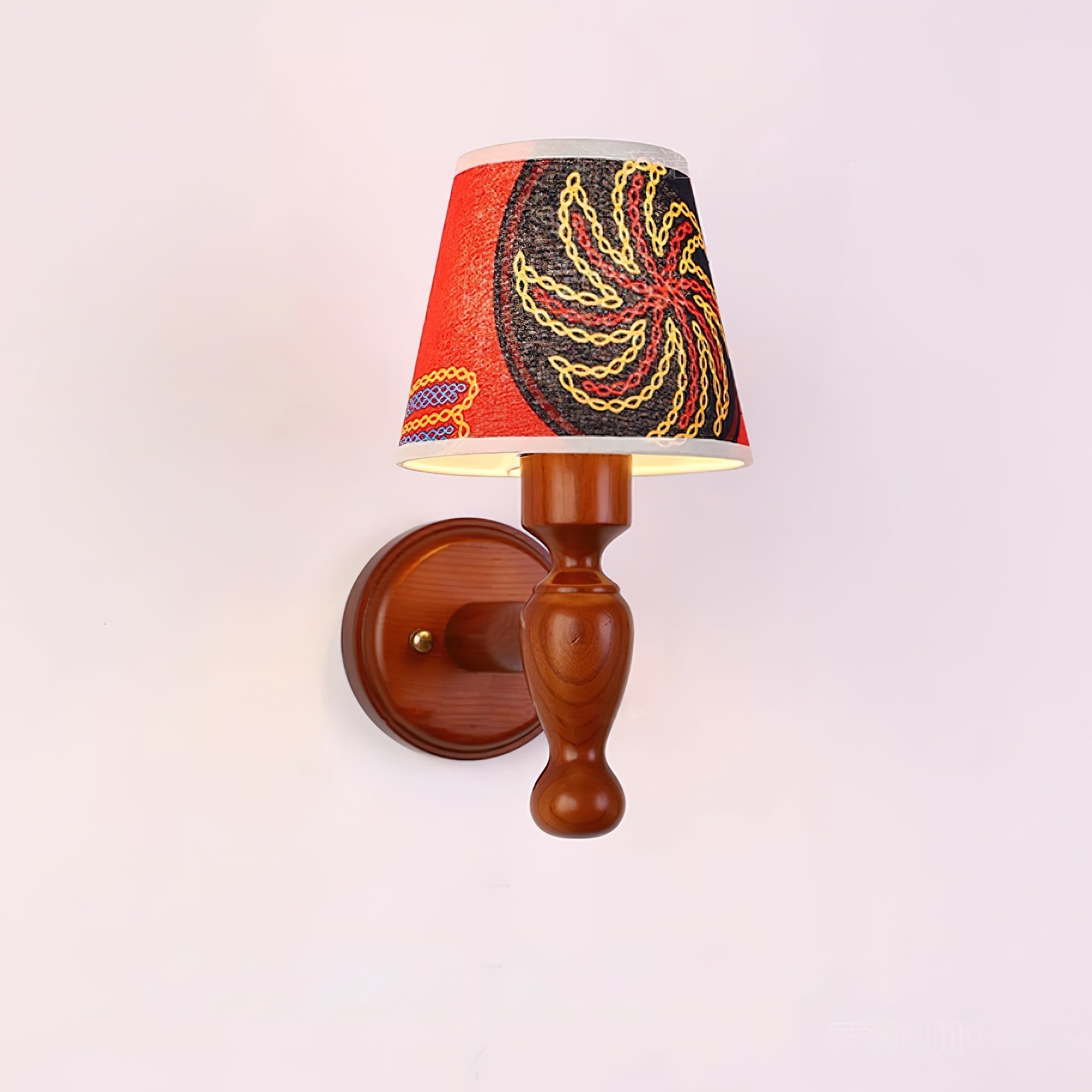 Mapleleaf Applique Murale Élégante en Verre et Bois - Neutralighting