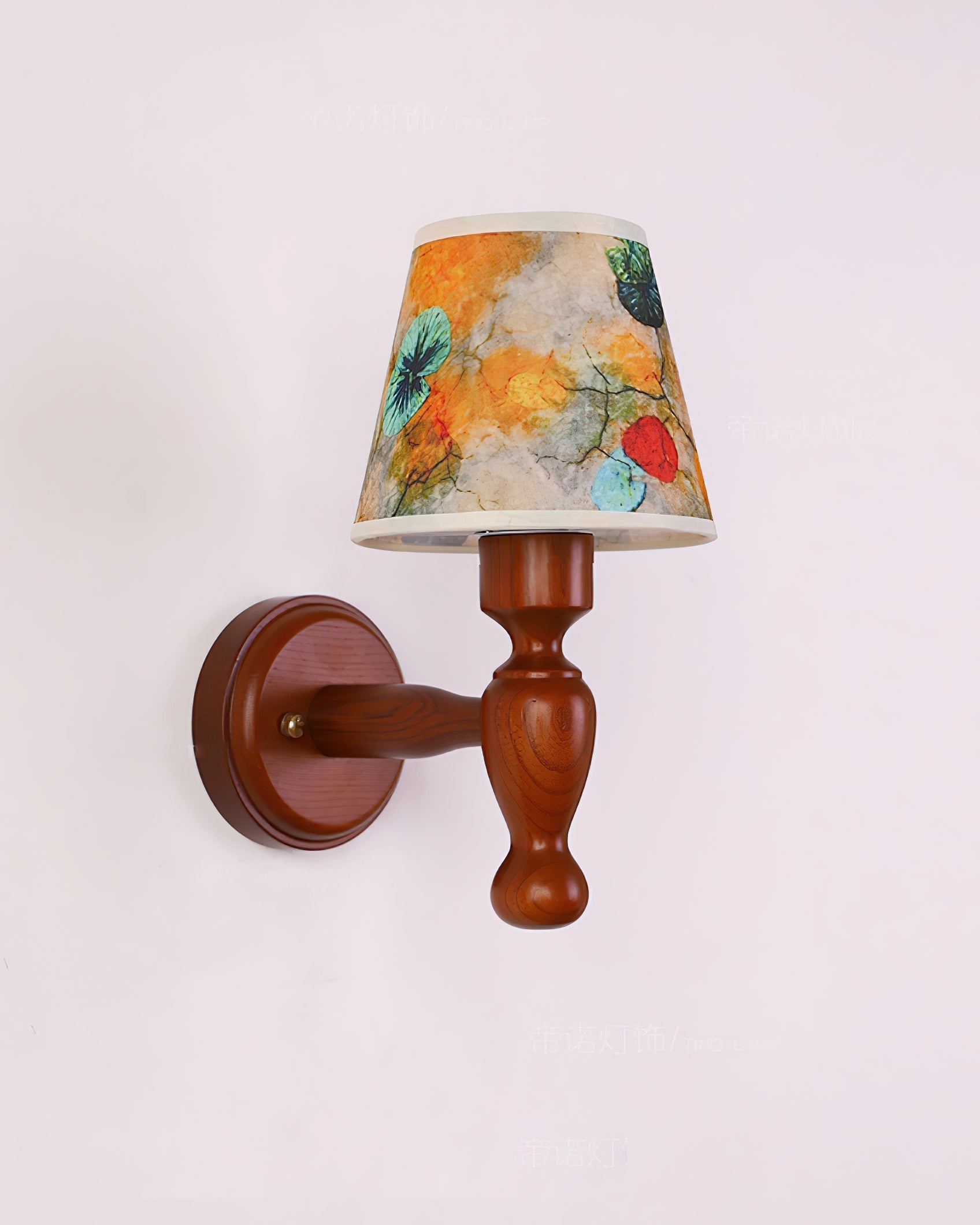 Mapleleaf Applique Murale Élégante en Verre et Bois - Neutralighting