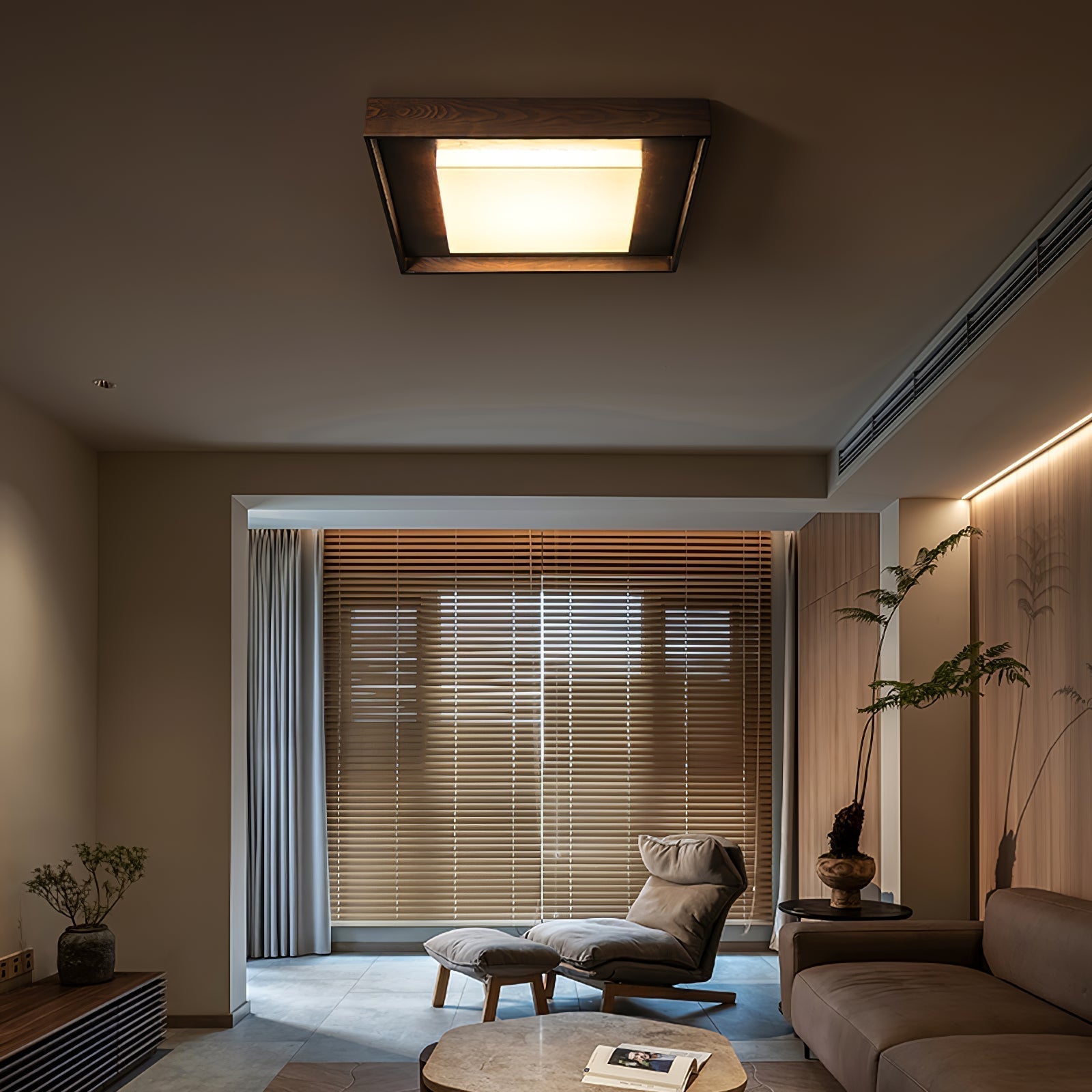 Auro Plafonnier Rustique en Bois - Neutralighting