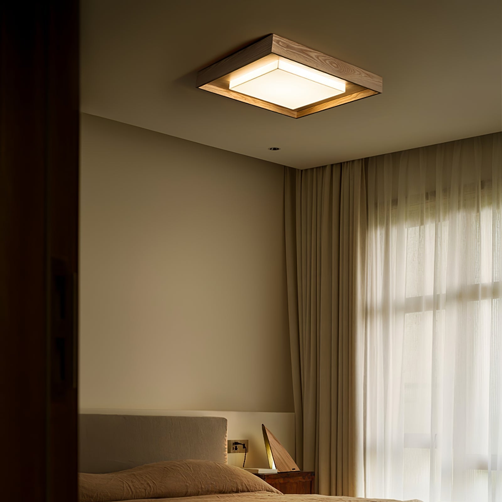 Auro Plafonnier Rustique en Bois - Neutralighting