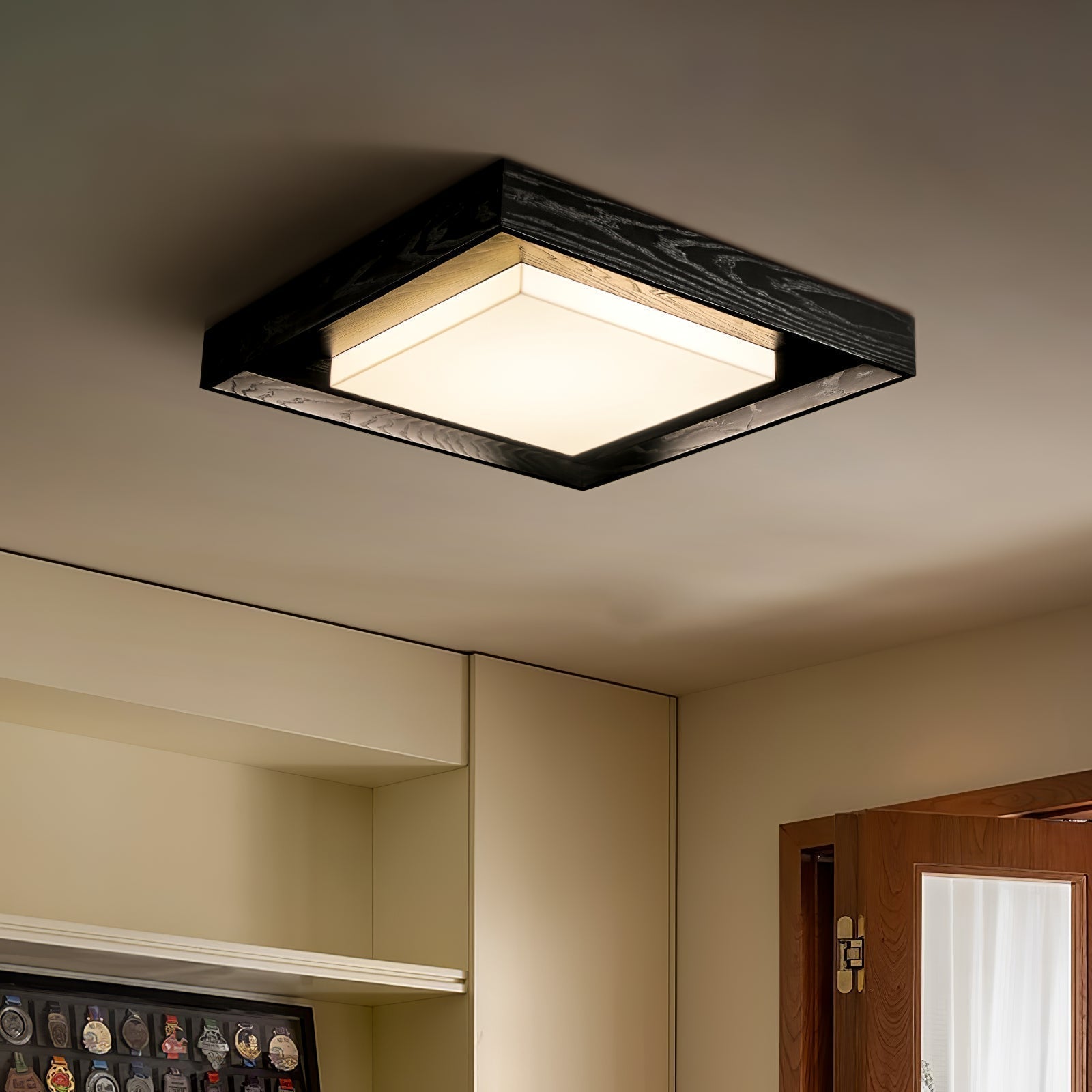 Auro Plafonnier Rustique en Bois - Neutralighting