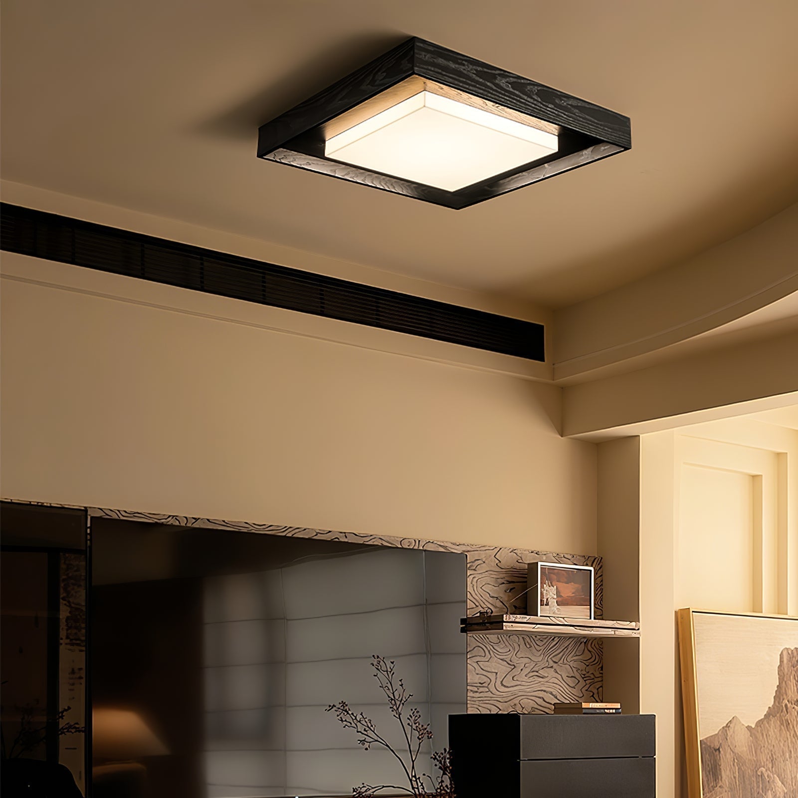 Auro Plafonnier Rustique en Bois - Neutralighting